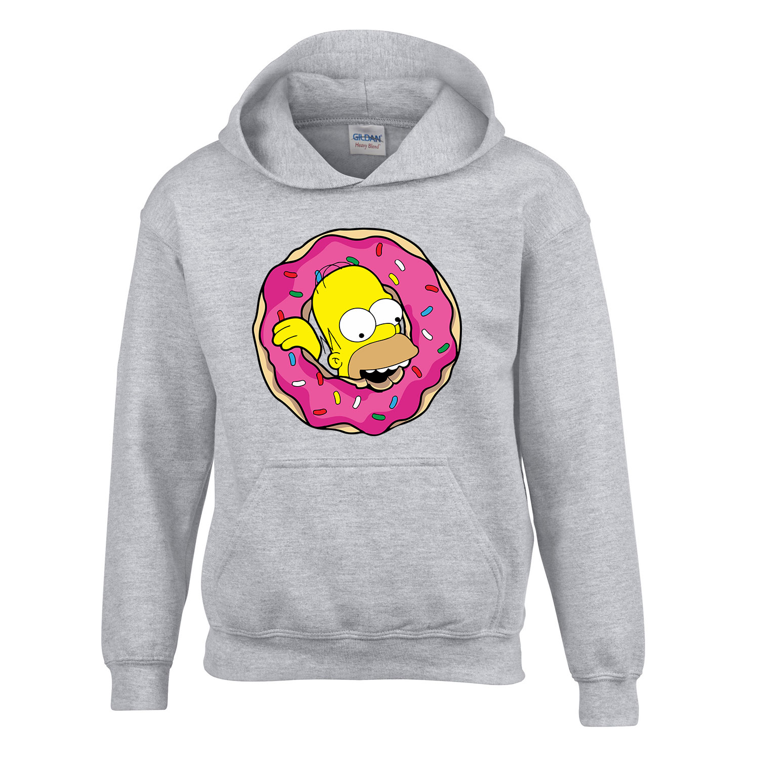 homer simpson Sportszürke Gyerek Kapucnis Pulóver
