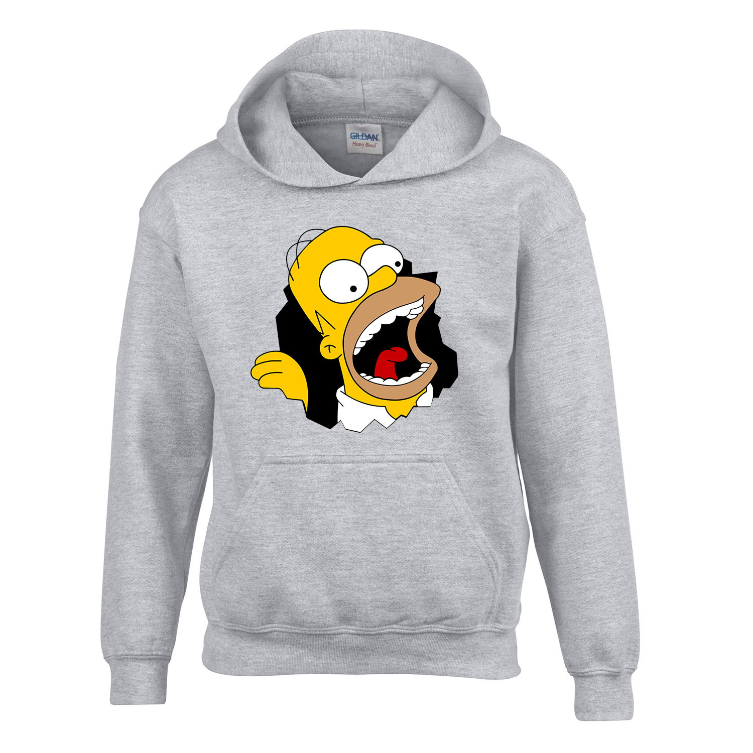 homer simpson Sportszürke Gyerek Kapucnis Pulóver