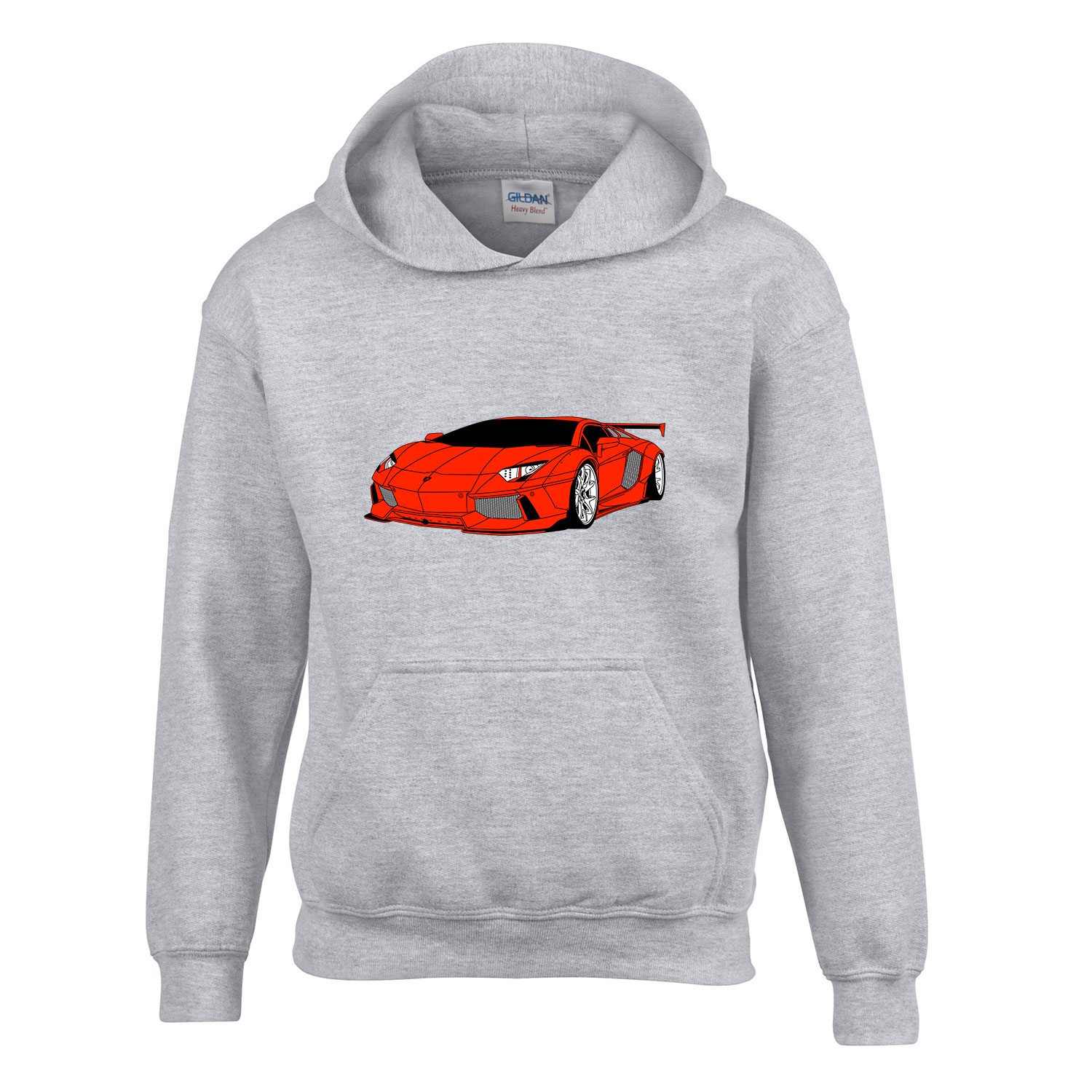 ferrari Sportszürke Gyerek Kapucnis Pulóver