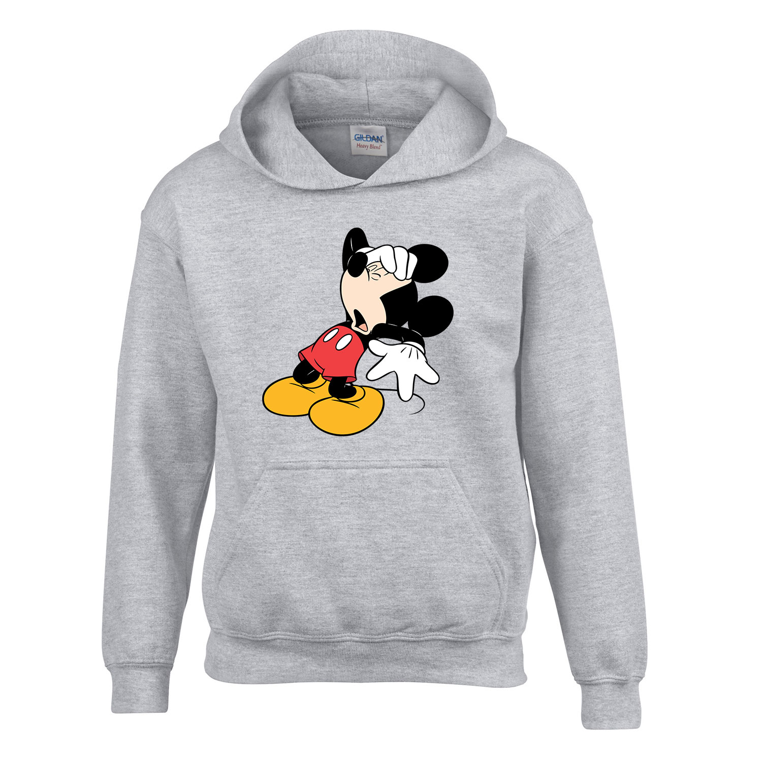 mickey egér  Sportszürke Gyerek Kapucnis Pulóver