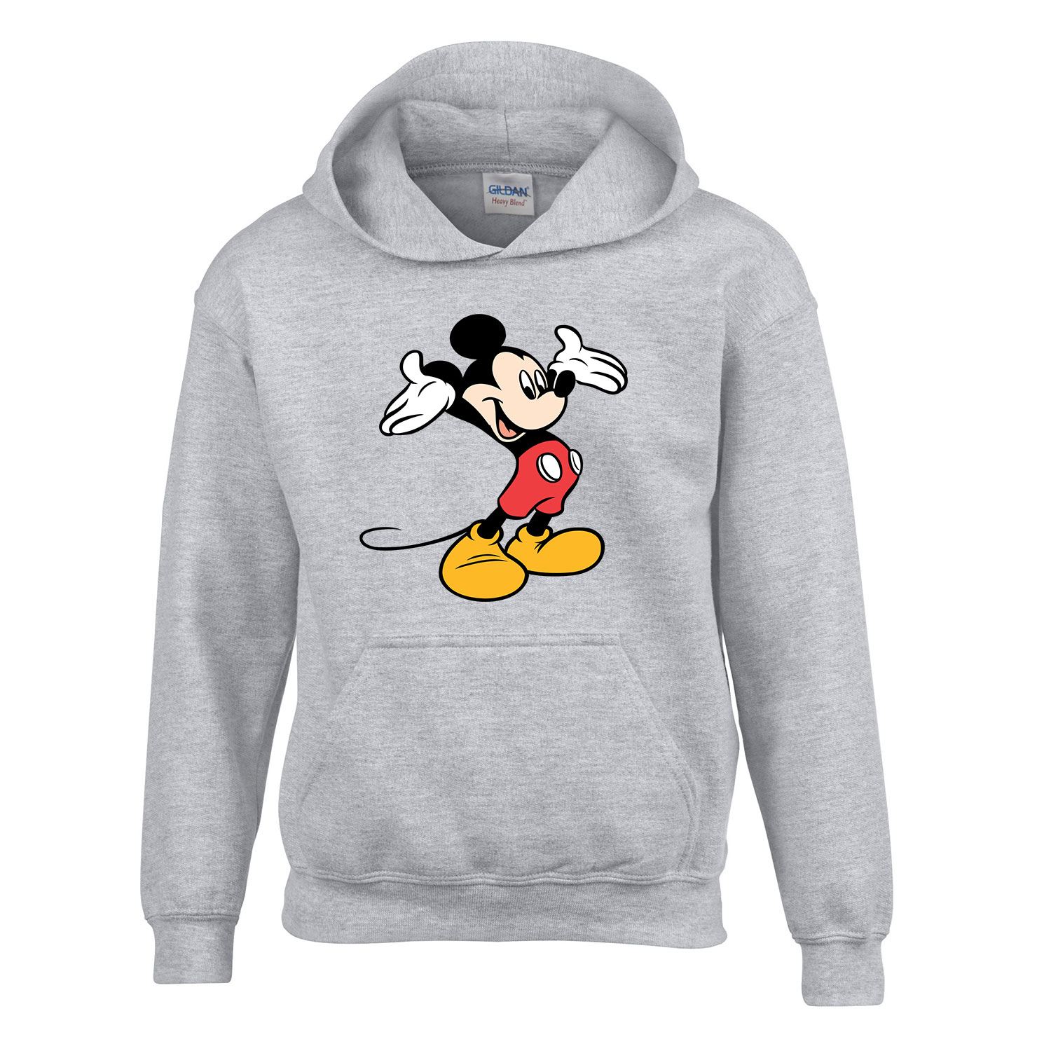 mickey egér Sportszürke Gyerek Kapucnis Pulóver