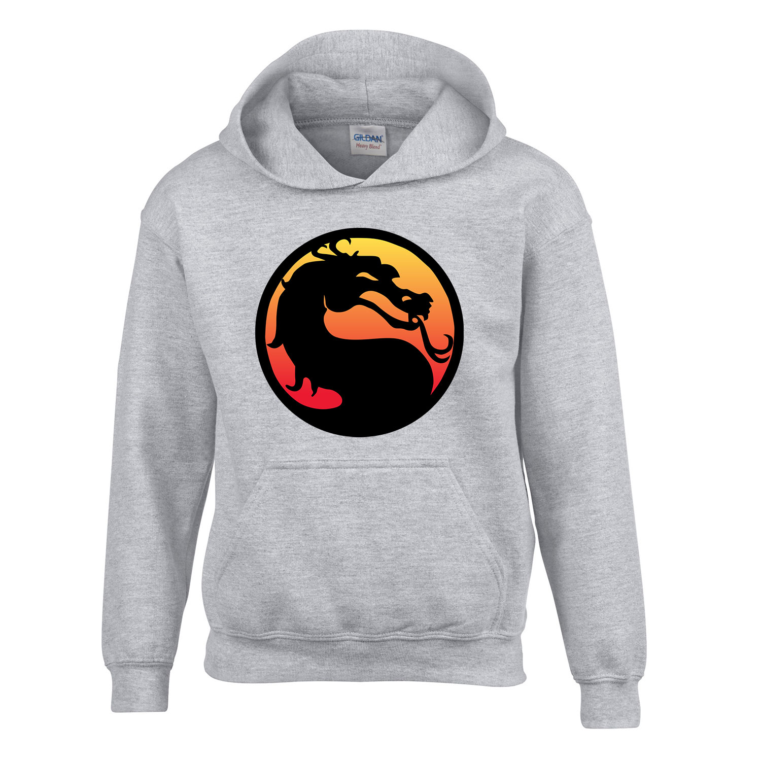 mortal kombat Sportszürke Gyerek Kapucnis Pulóver
