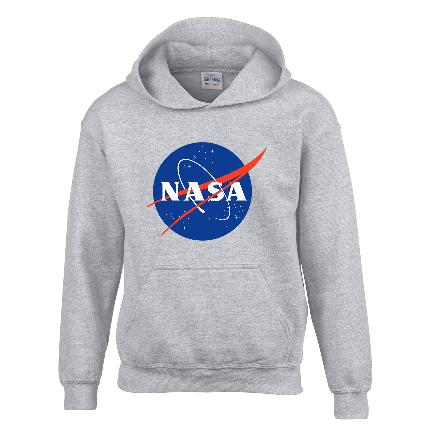 NASA Sportszürke Gyerek Kapucnis Pulóver
