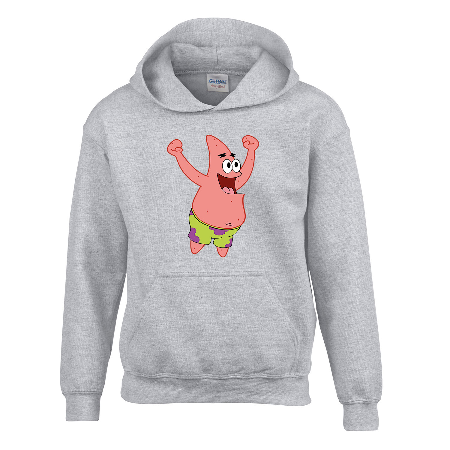 patrik csillag spongya bob Sportszürke Gyerek Kapucnis Pulóver