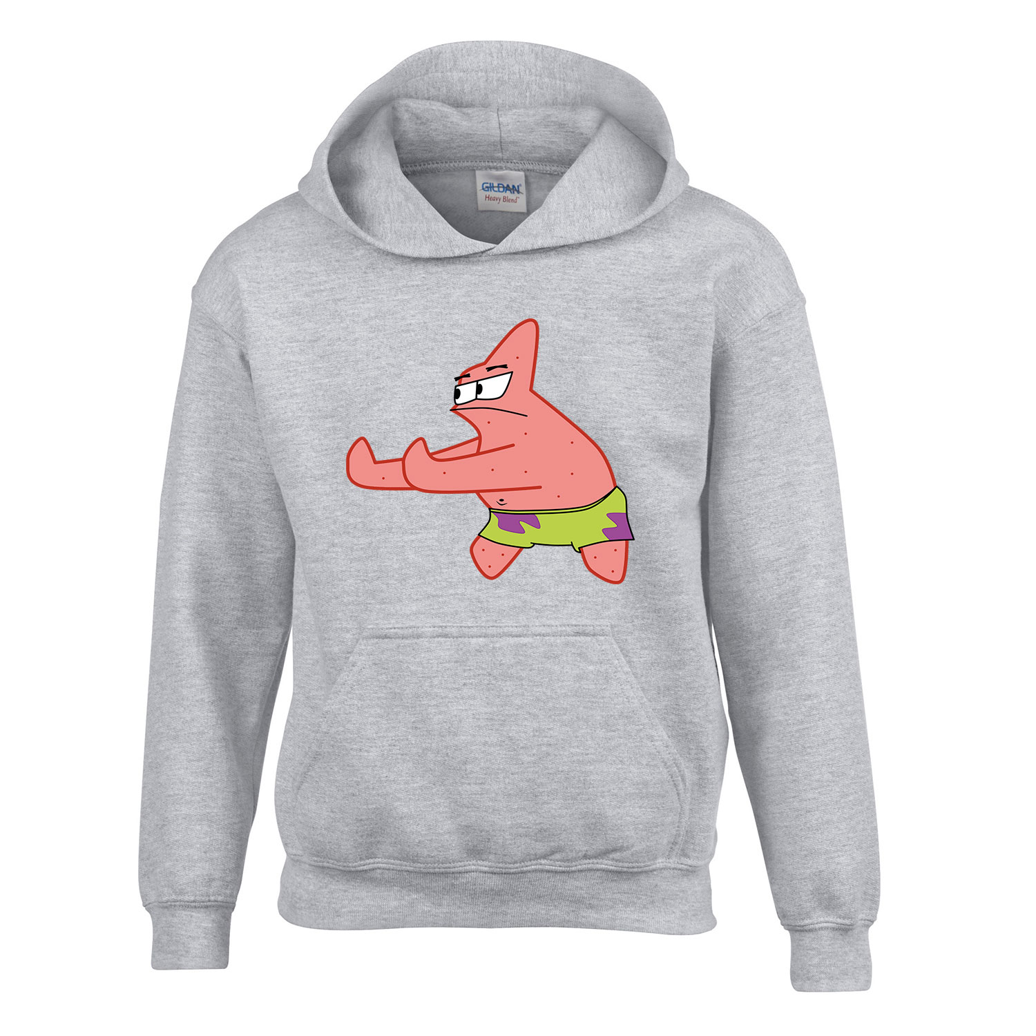 patrik csillag spongya bob Sportszürke Gyerek Kapucnis Pulóver