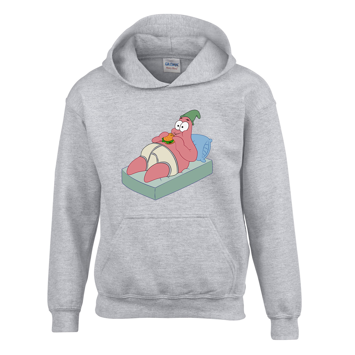 patrik csillag spongya bob Sportszürke Gyerek Kapucnis Pulóver
