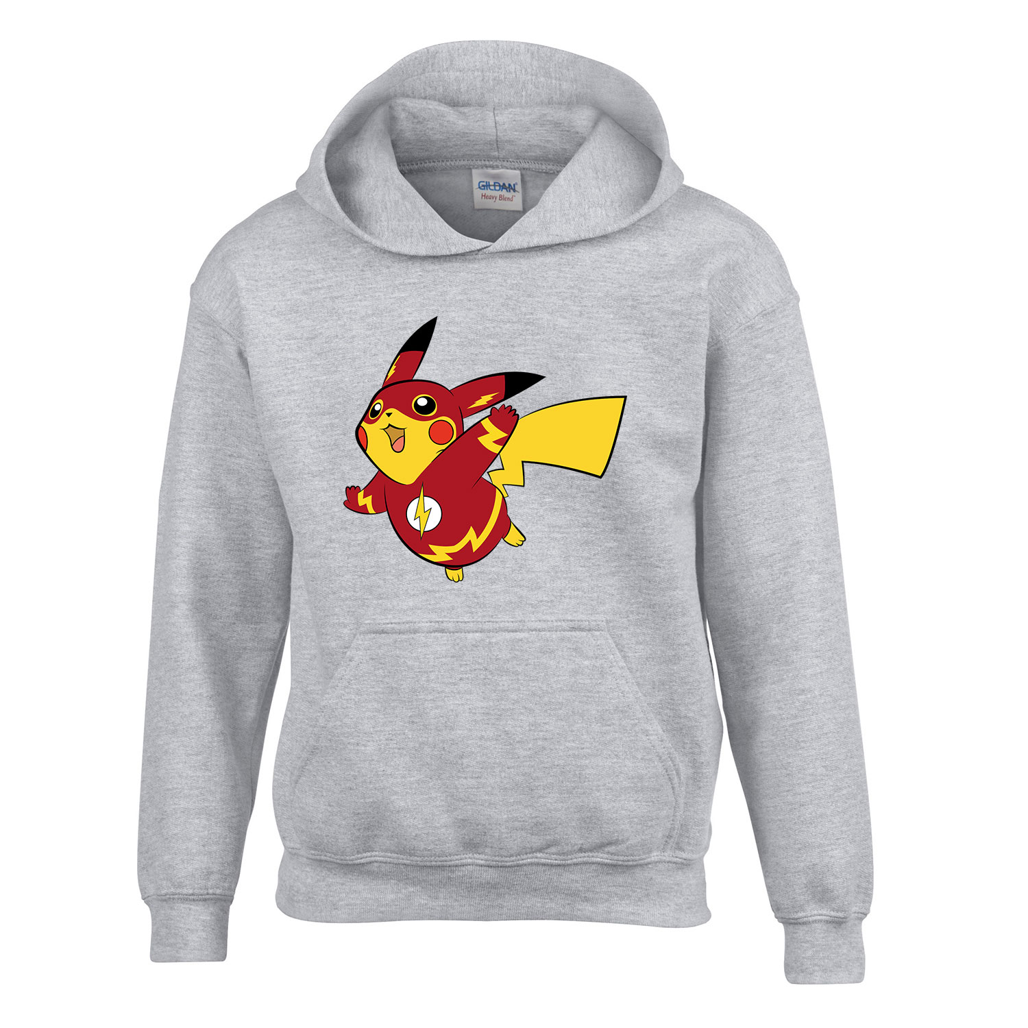pokemon pikachu Sportszürke Gyerek Kapucnis Pulóver