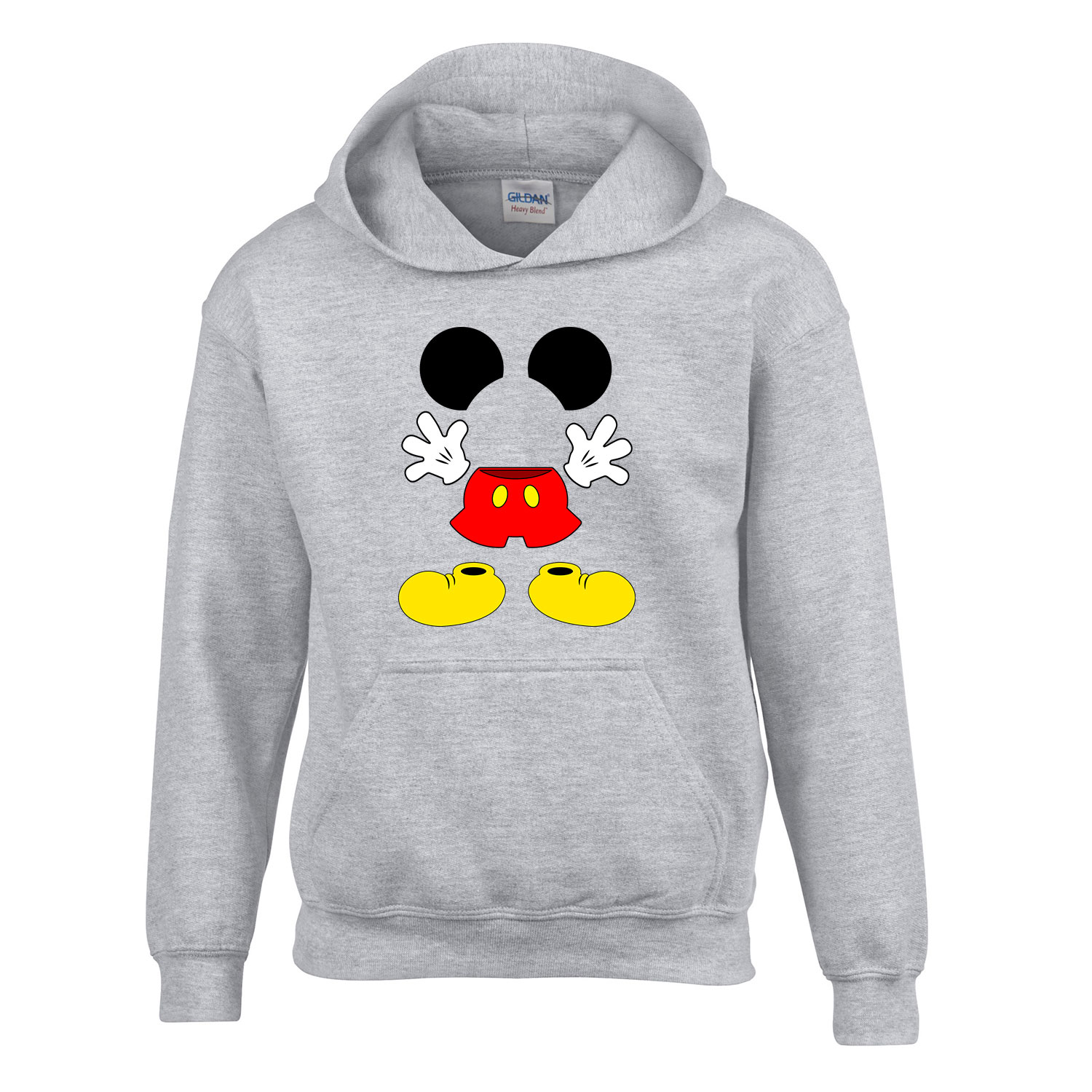 Mickey egér Sportszürke Gyerek Kapucnis Pulóver