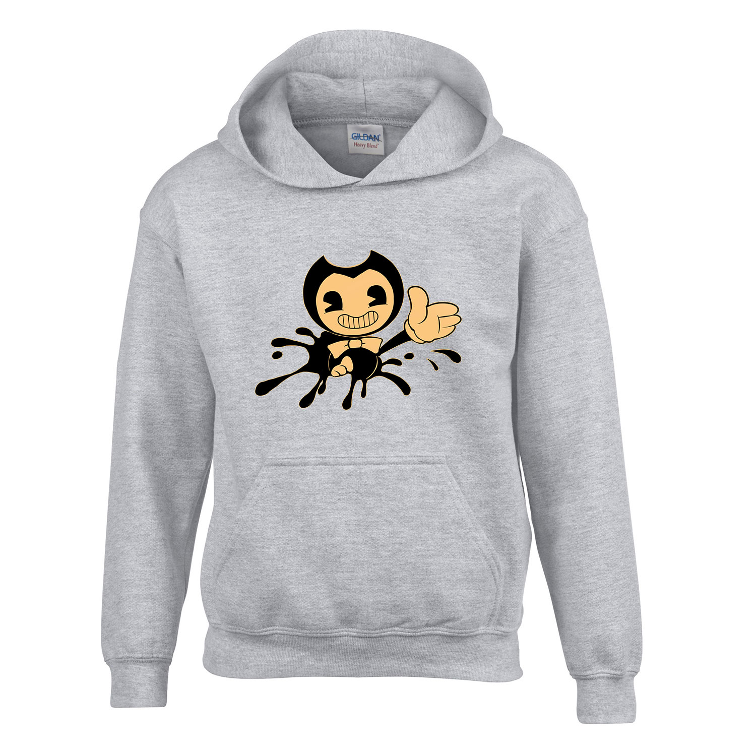 bendy and the inkmachine Sportszürke Gyerek Kapucnis Pulóver
