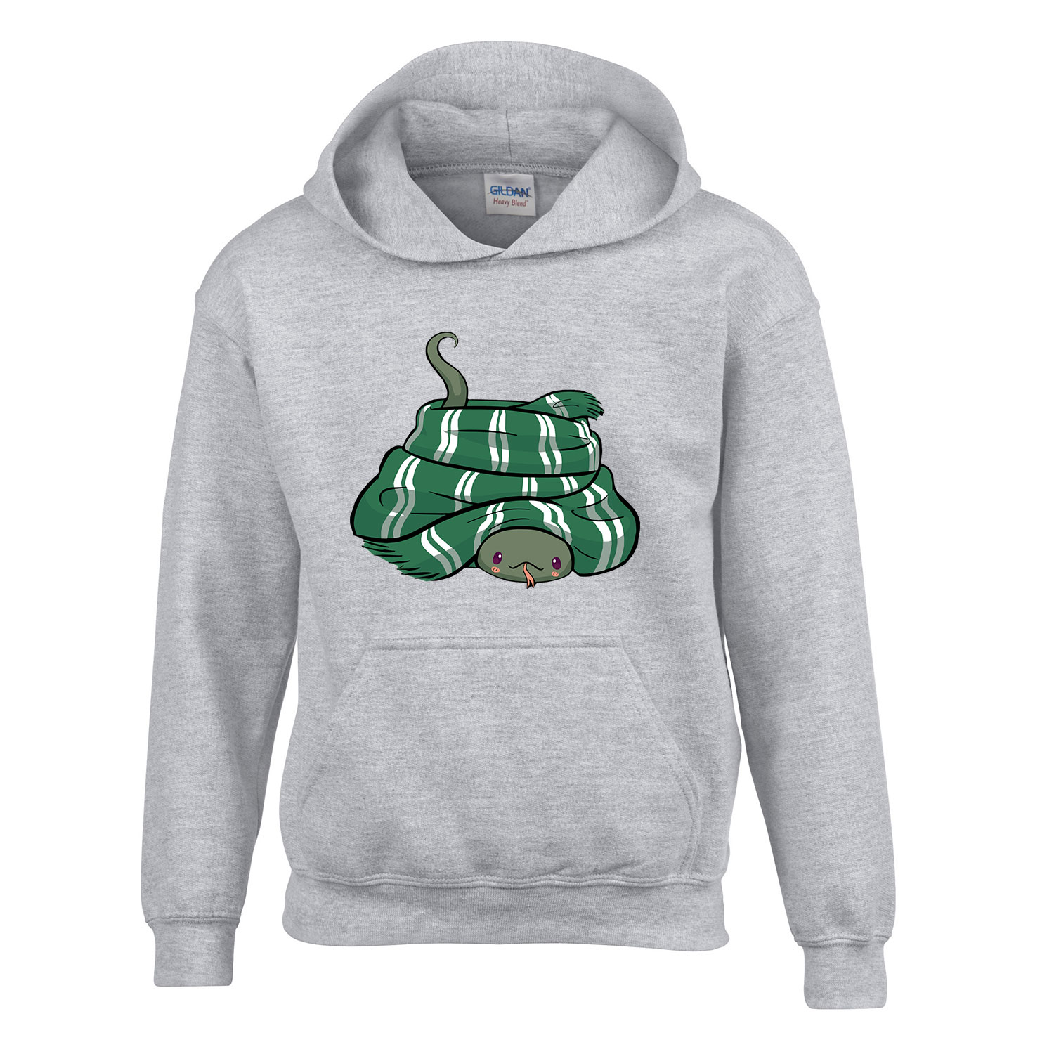 slytherin mardekár harry potter Sportszürke Gyerek Kapucnis Pulóver