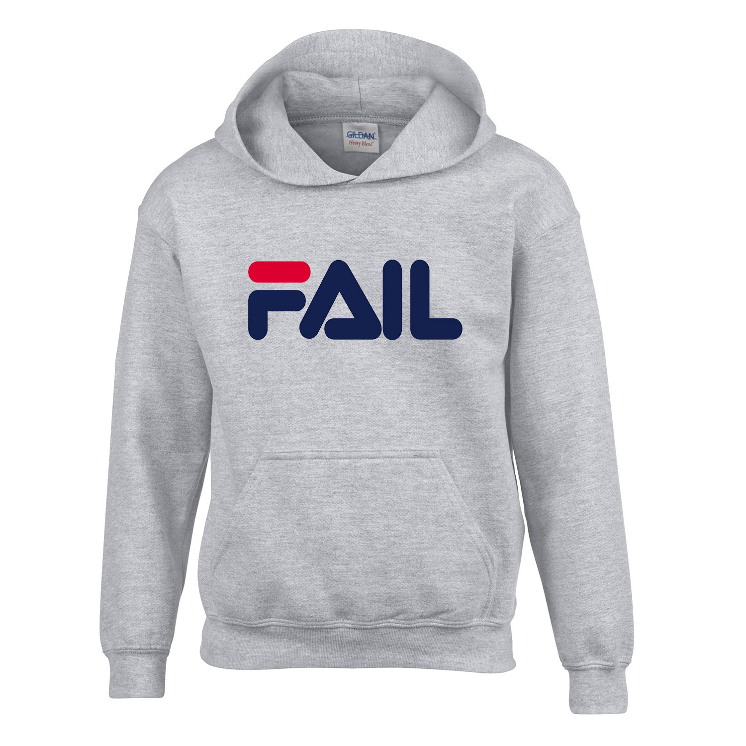 Fail fila humor Sportszürke Gyerek Kapucnis Pulóver