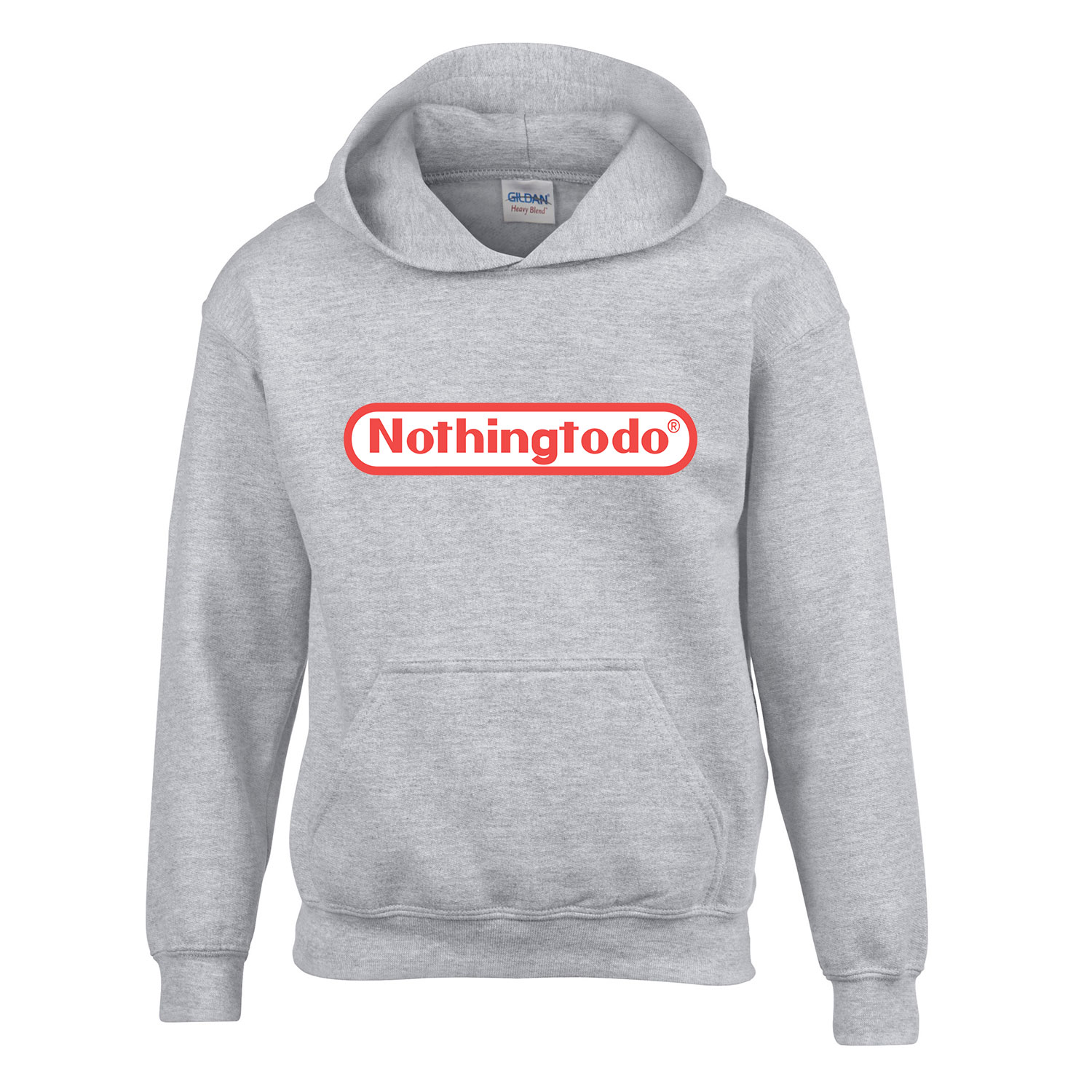 nintendo nothingtodo Sportszürke Gyerek Kapucnis Pulóver