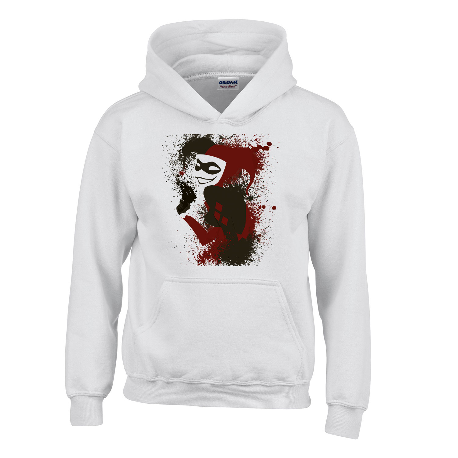 Harley Quinn Fehér Gyerek Kapucnis Pulóver