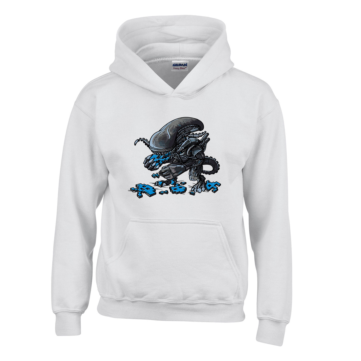 alien Fehér Gyerek Kapucnis Pulóver