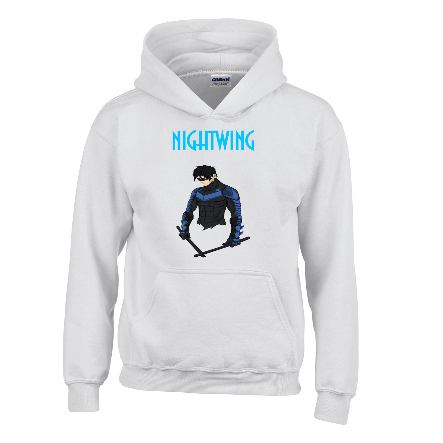 nightwing dc Fehér Gyerek Kapucnis Pulóver