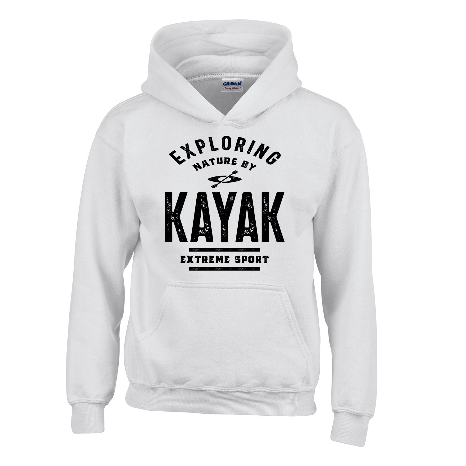 kajak kenu kayak Fehér Gyerek Kapucnis Pulóver