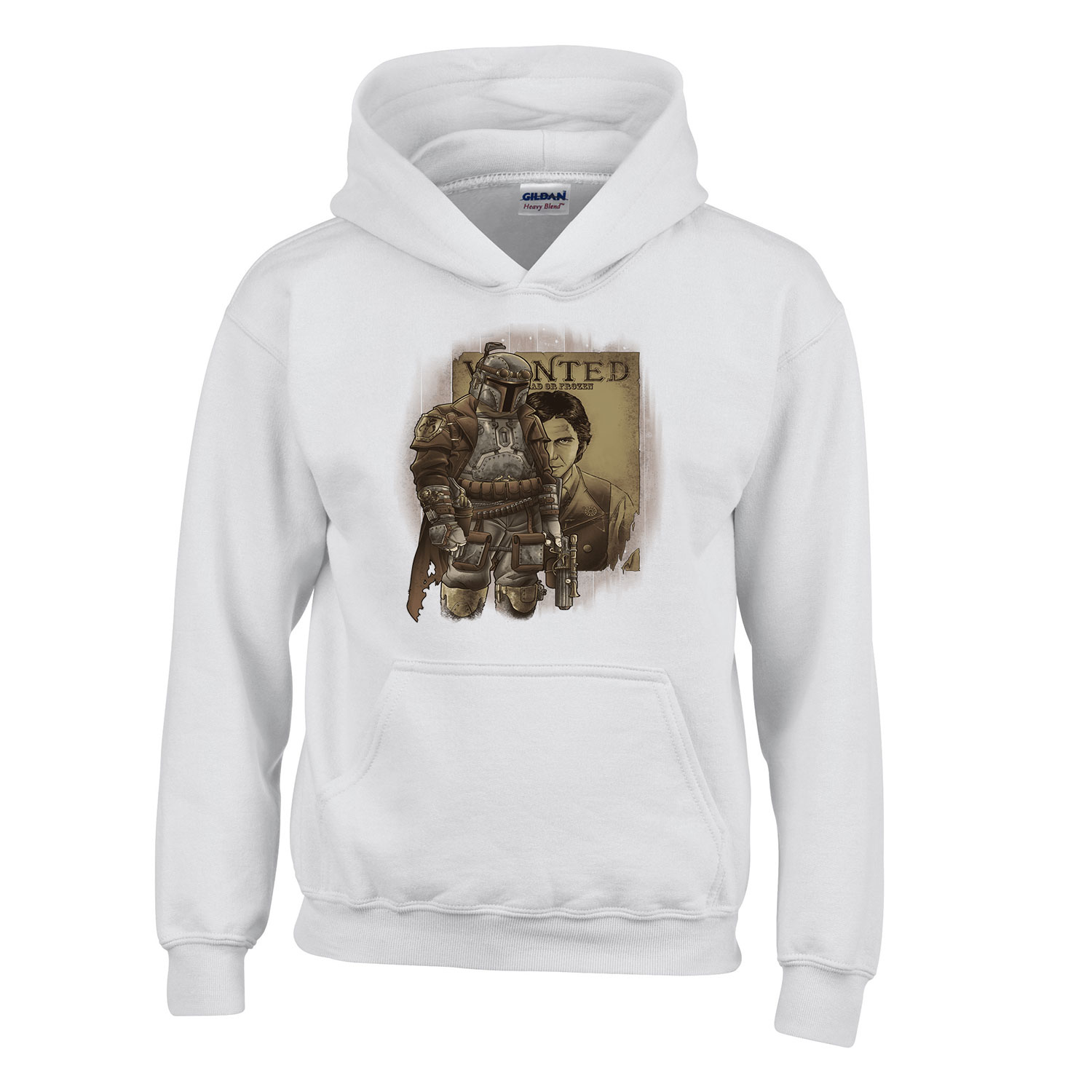 boba fett han solo Fehér Gyerek Kapucnis Pulóver