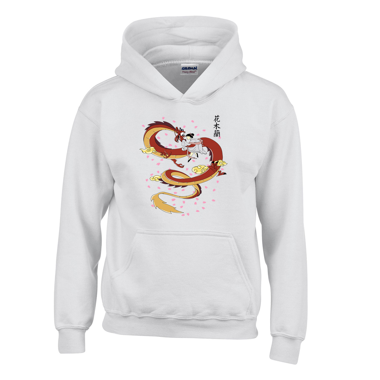 mulan mushu Fehér Gyerek Kapucnis Pulóver