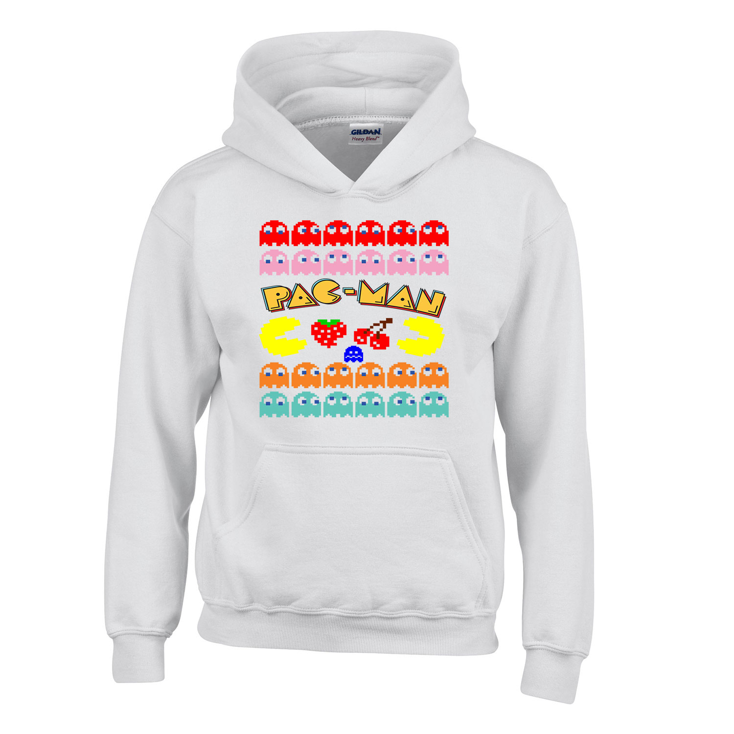 pac man Fehér Gyerek Kapucnis Pulóver