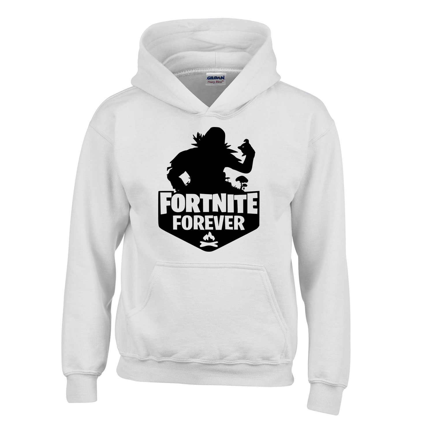 fortnite forever Fehér Gyerek Kapucnis Pulóver