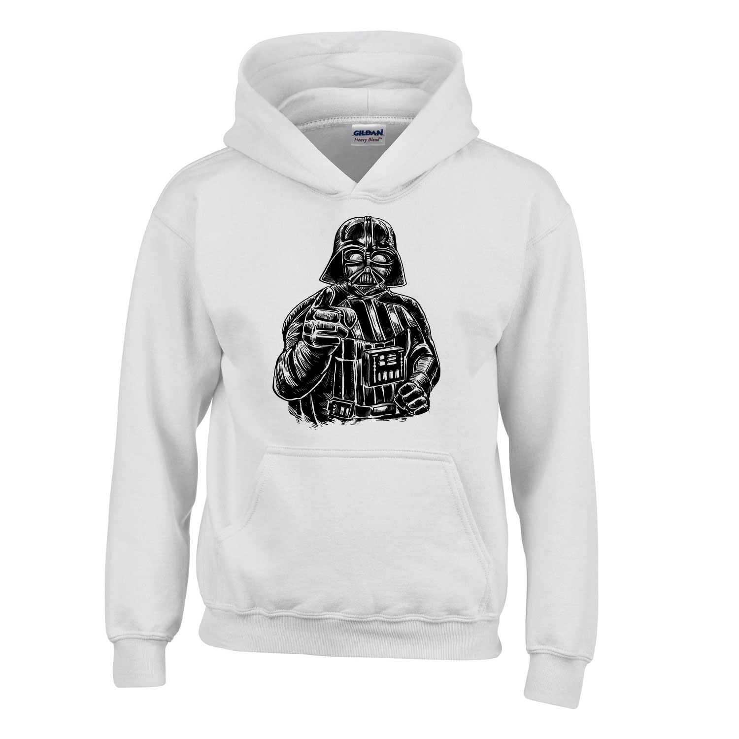 darth vader star wars Fehér Gyerek Kapucnis Pulóver