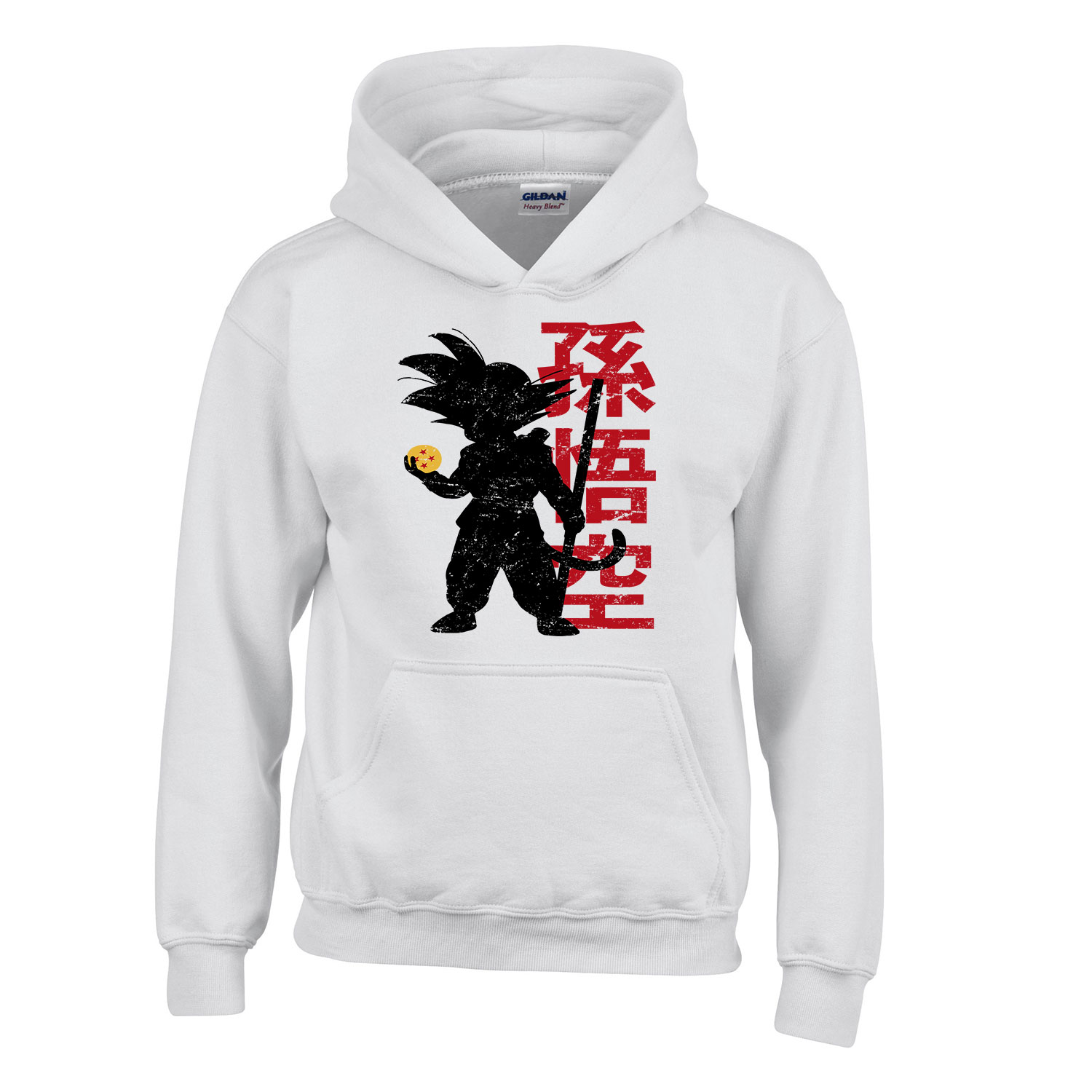 dragon ball son goku Fehér Gyerek Kapucnis Pulóver