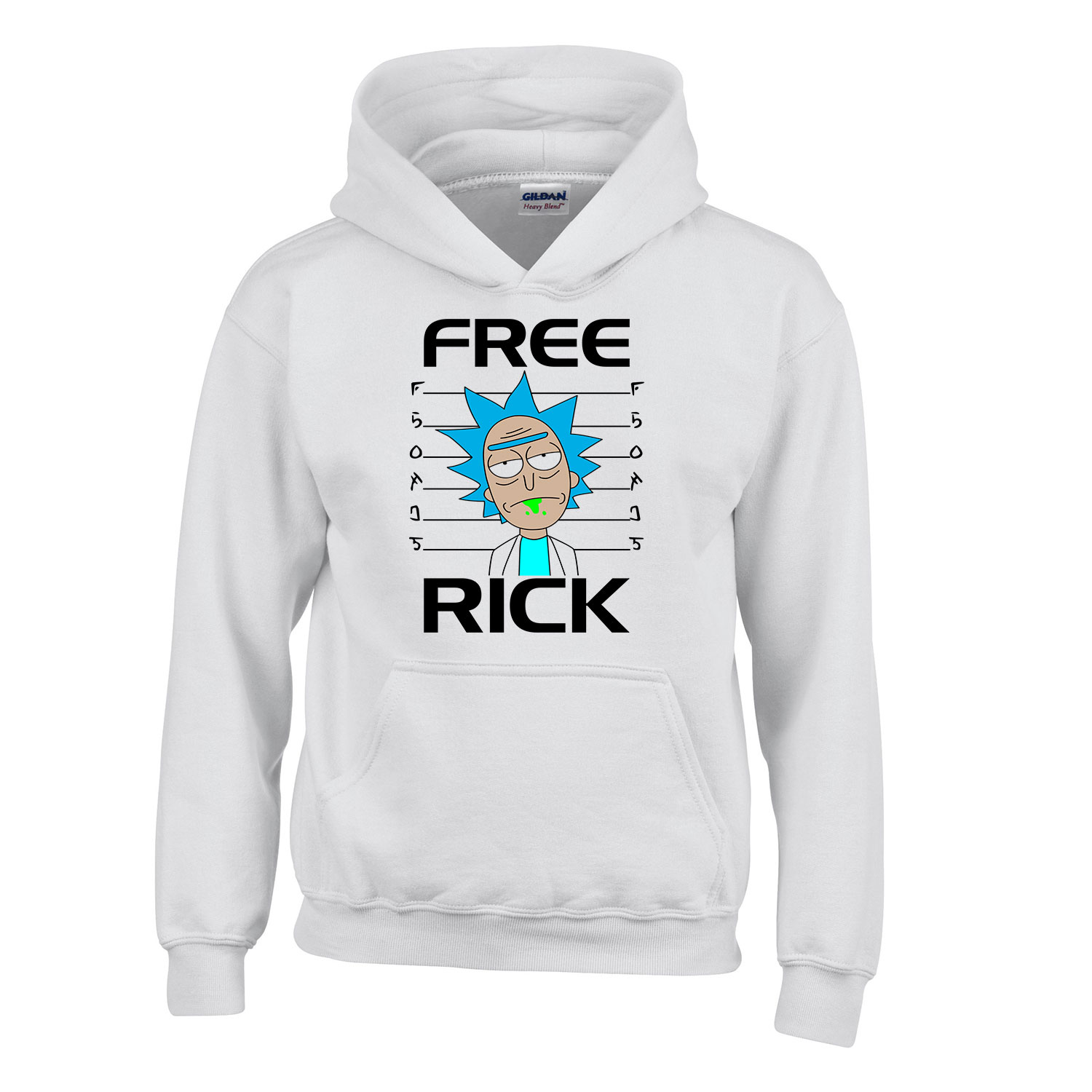 rick és morty Fehér Gyerek Kapucnis Pulóver