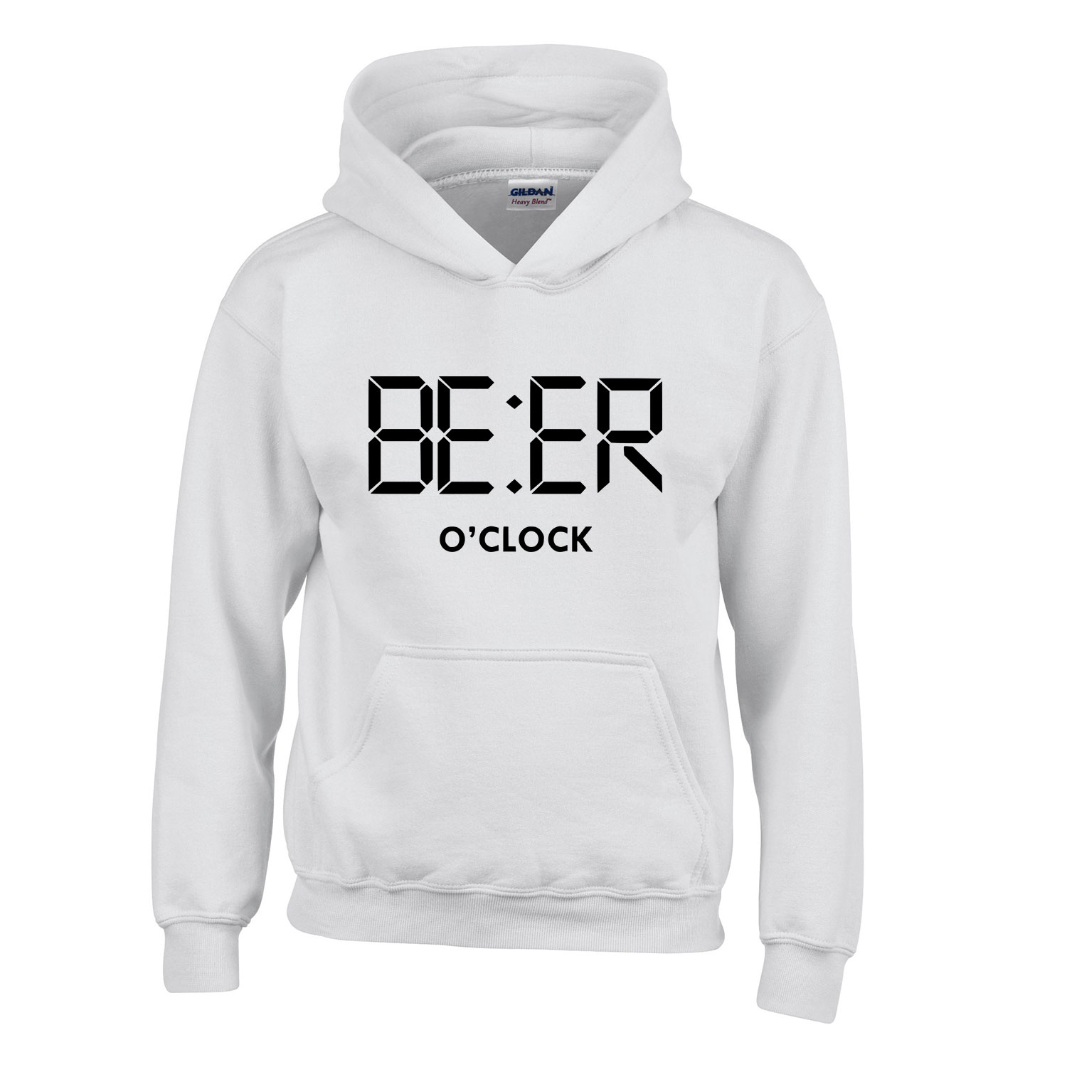 Vicces Sör Beer Oclock Fehér Gyerek Kapucnis Pulóver