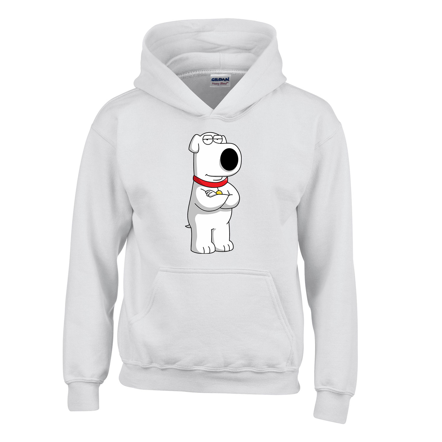 brian family guy Fehér Gyerek Kapucnis Pulóver