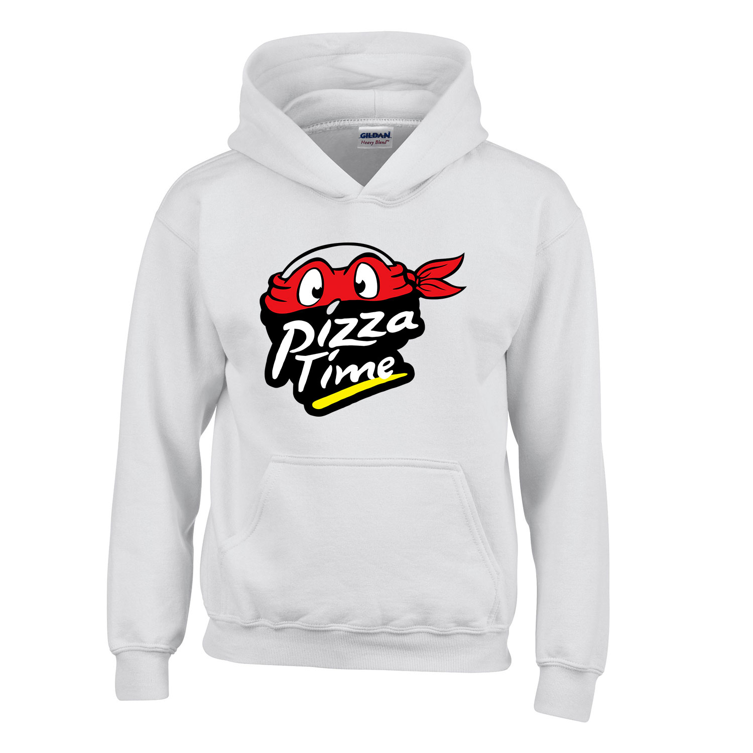 Tini Ninja Teknőcök Pizza Fehér Gyerek Kapucnis Pulóver