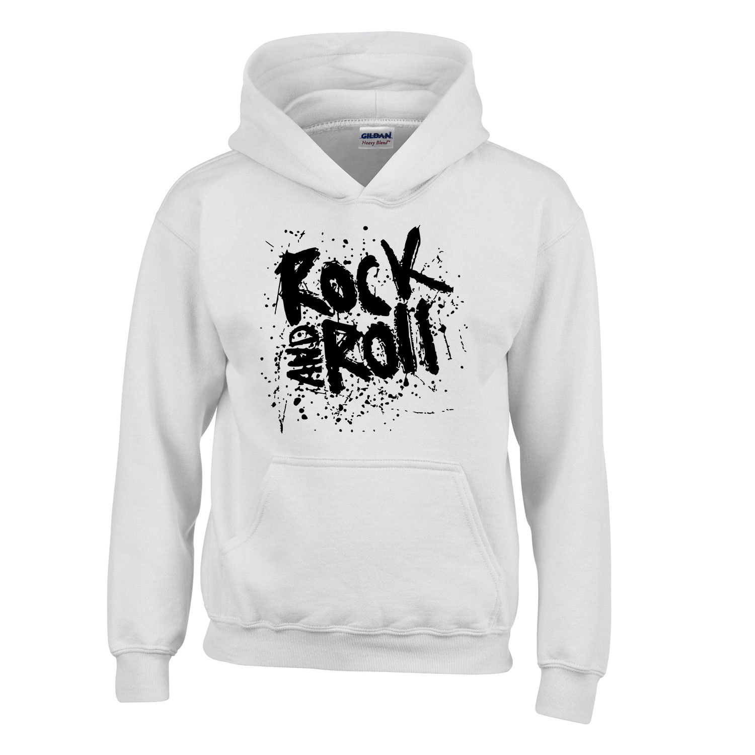 rock n roll Fehér Gyerek Kapucnis Pulóver