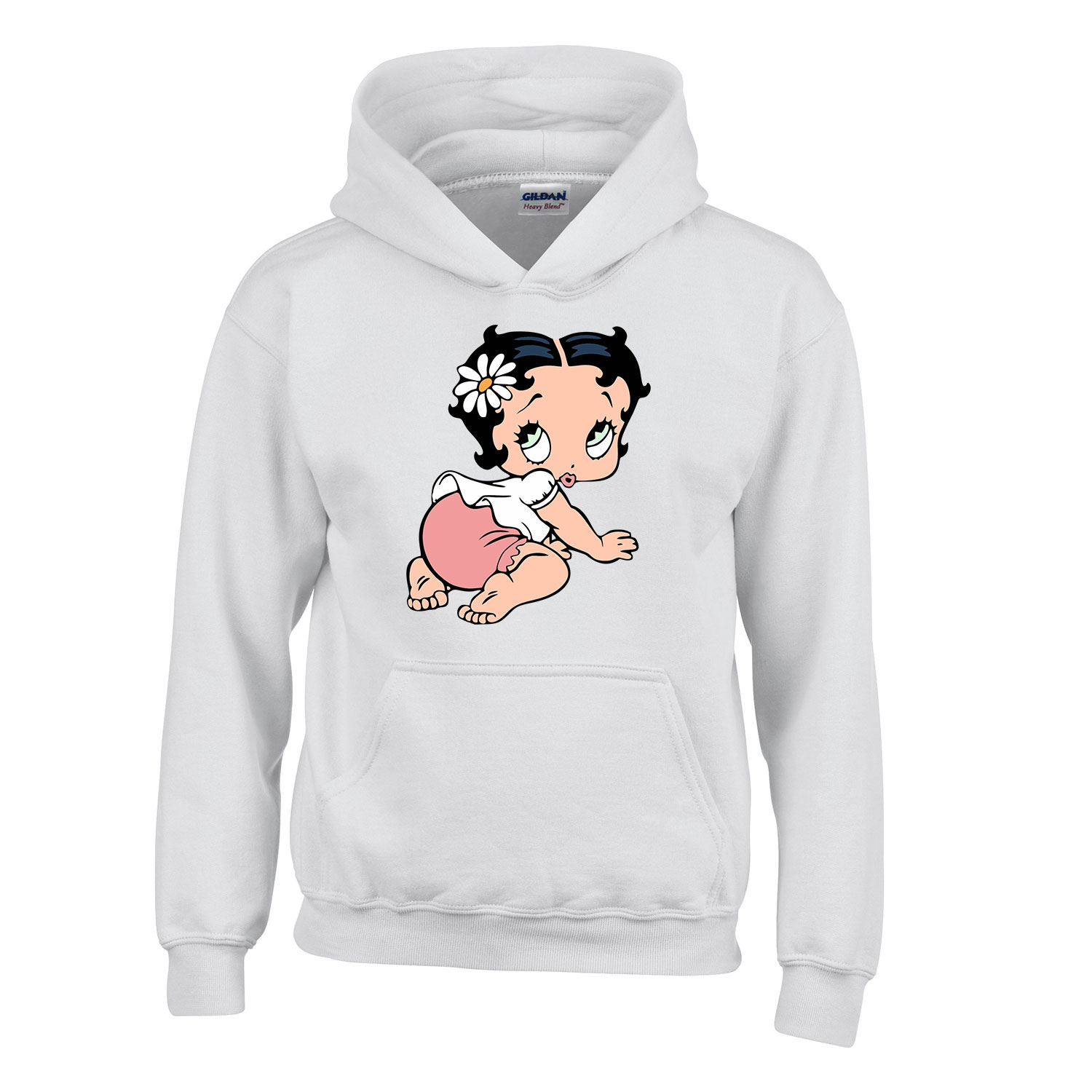 betty boop Fehér Gyerek Kapucnis Pulóver