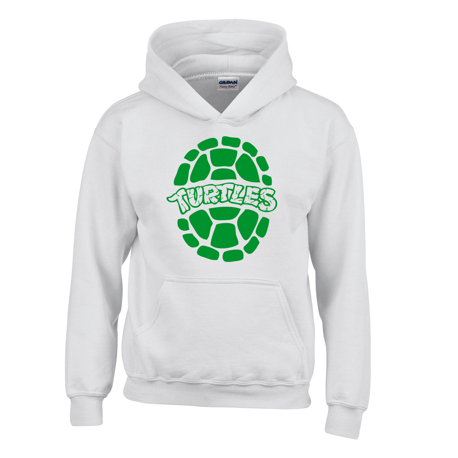 turtles teknőcök Fehér Gyerek Kapucnis Pulóver