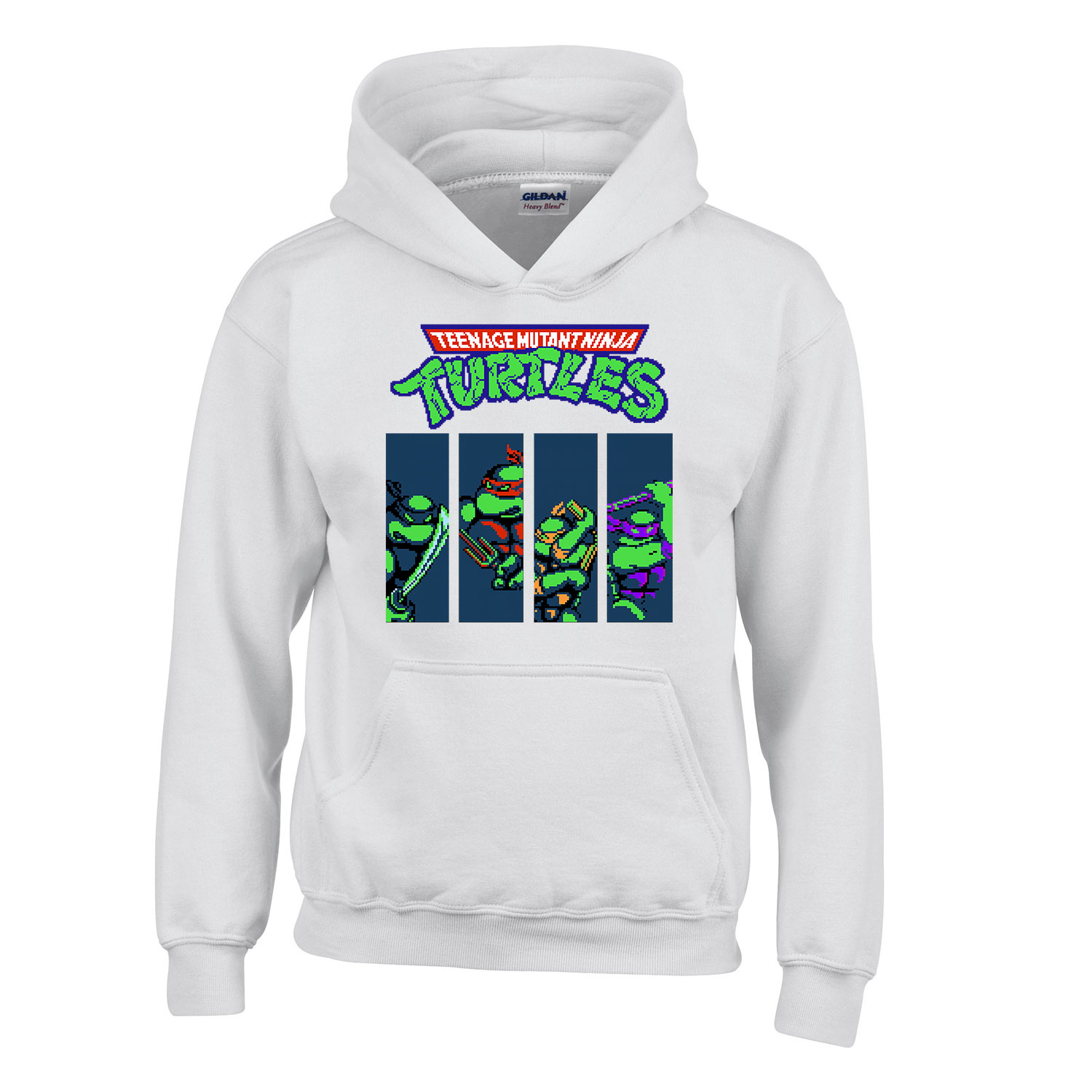 Tini Ninja Teknőcök tmnt Fehér Gyerek Kapucnis Pulóver