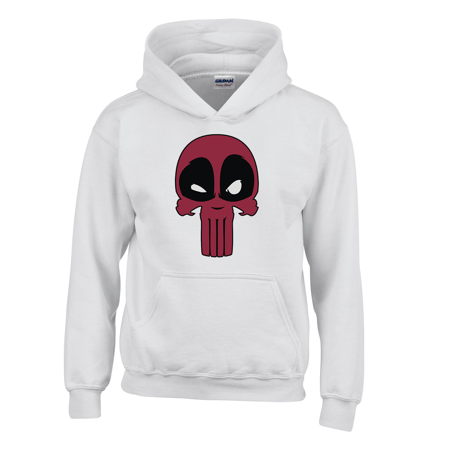 deadpool Fehér Gyerek Kapucnis Pulóver