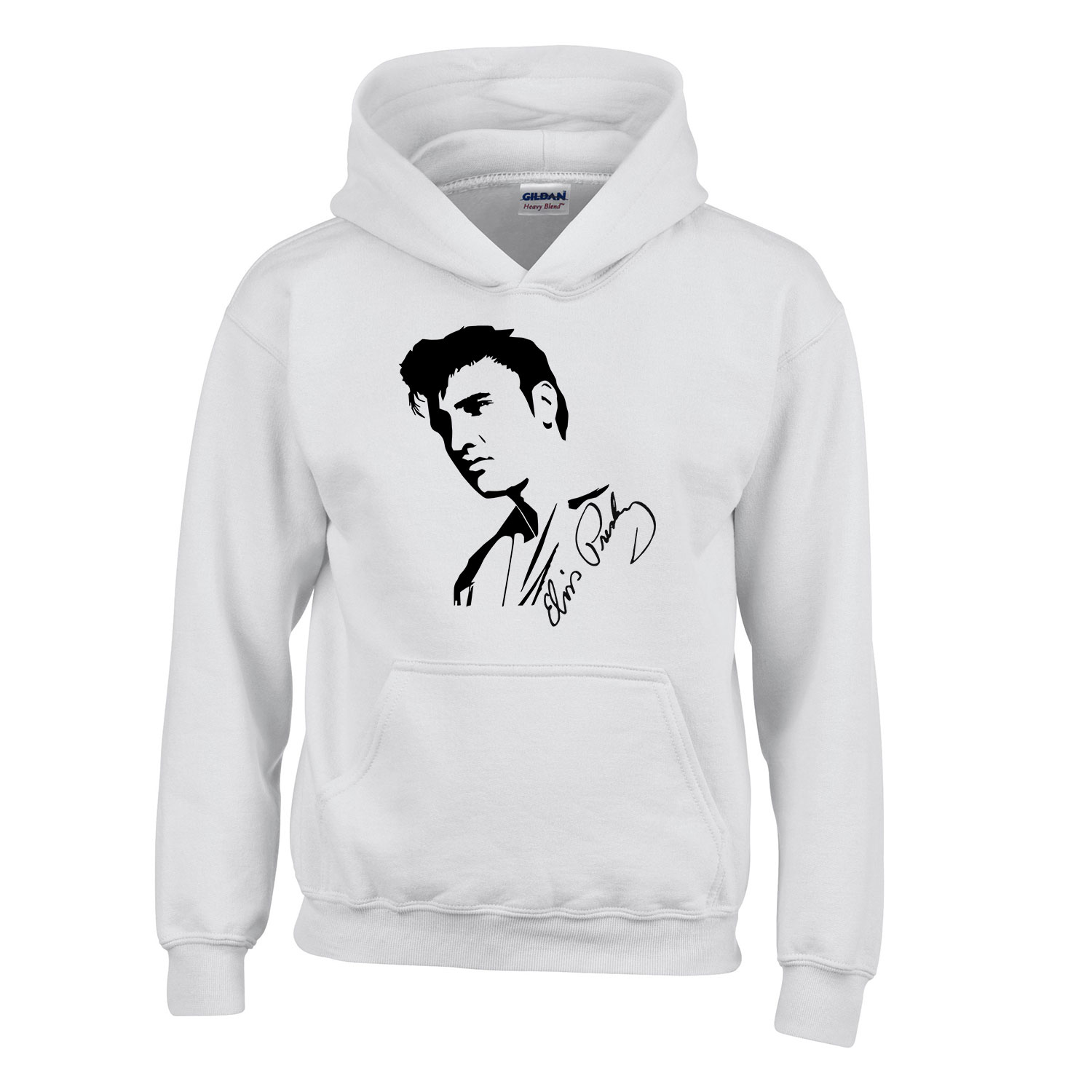 elvis presley Fehér Gyerek Kapucnis Pulóver