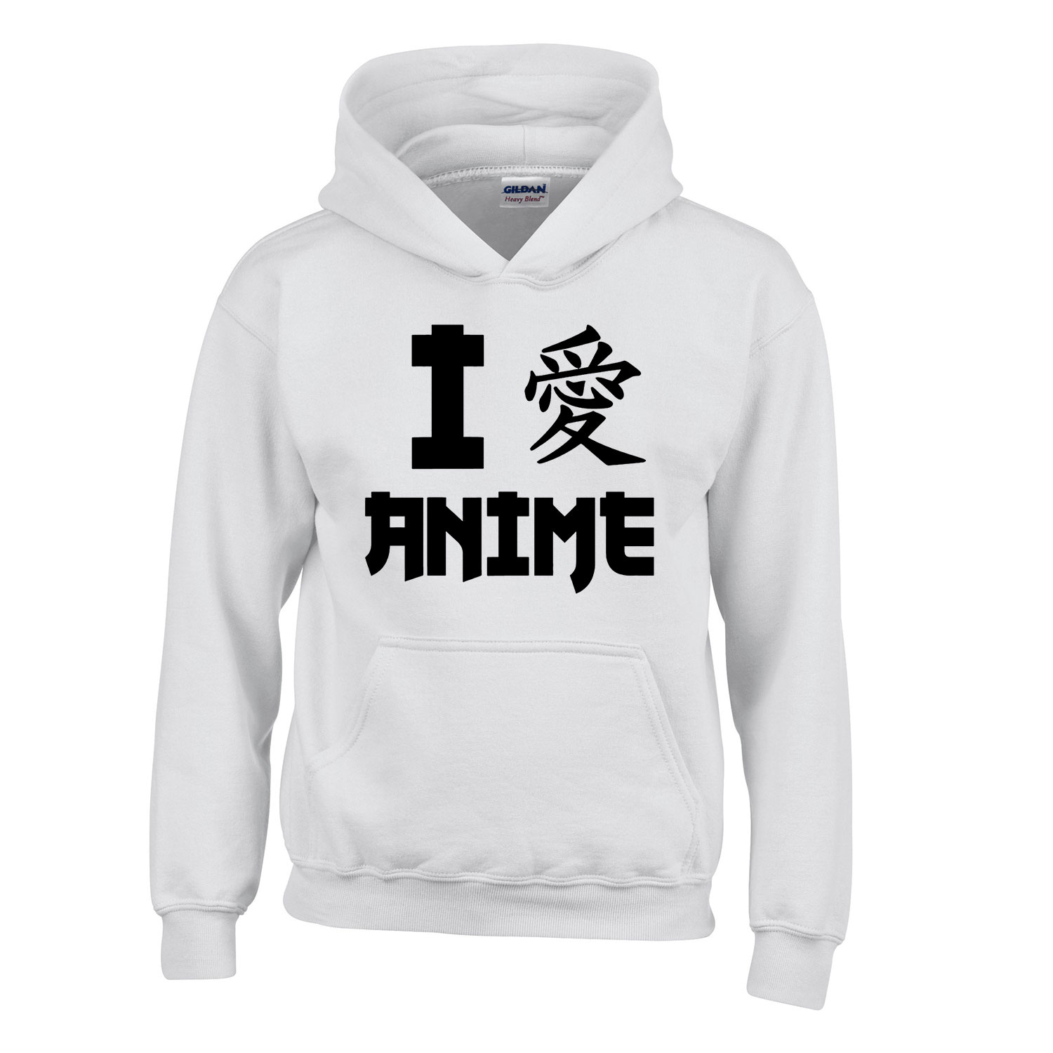 anime Fehér Gyerek Kapucnis Pulóver