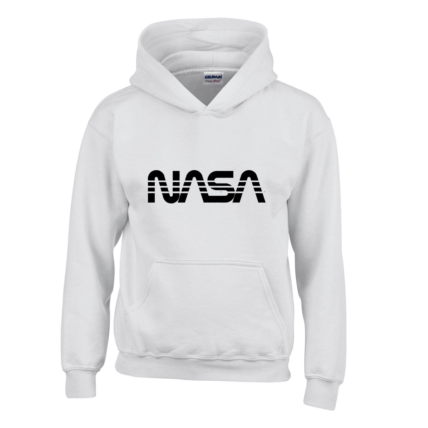 nasa Fehér Gyerek Kapucnis Pulóver