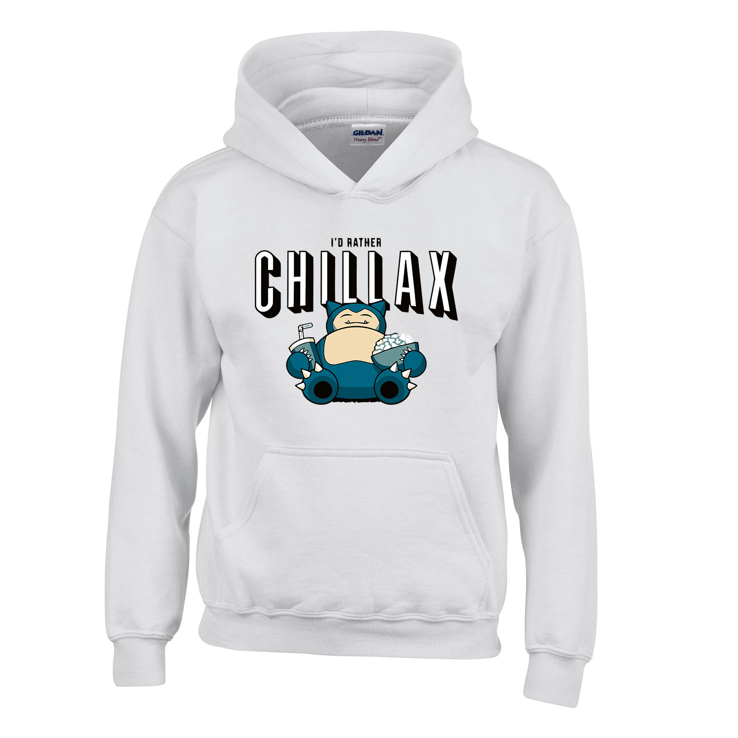 snorlax pokemon Fehér Gyerek Kapucnis Pulóver