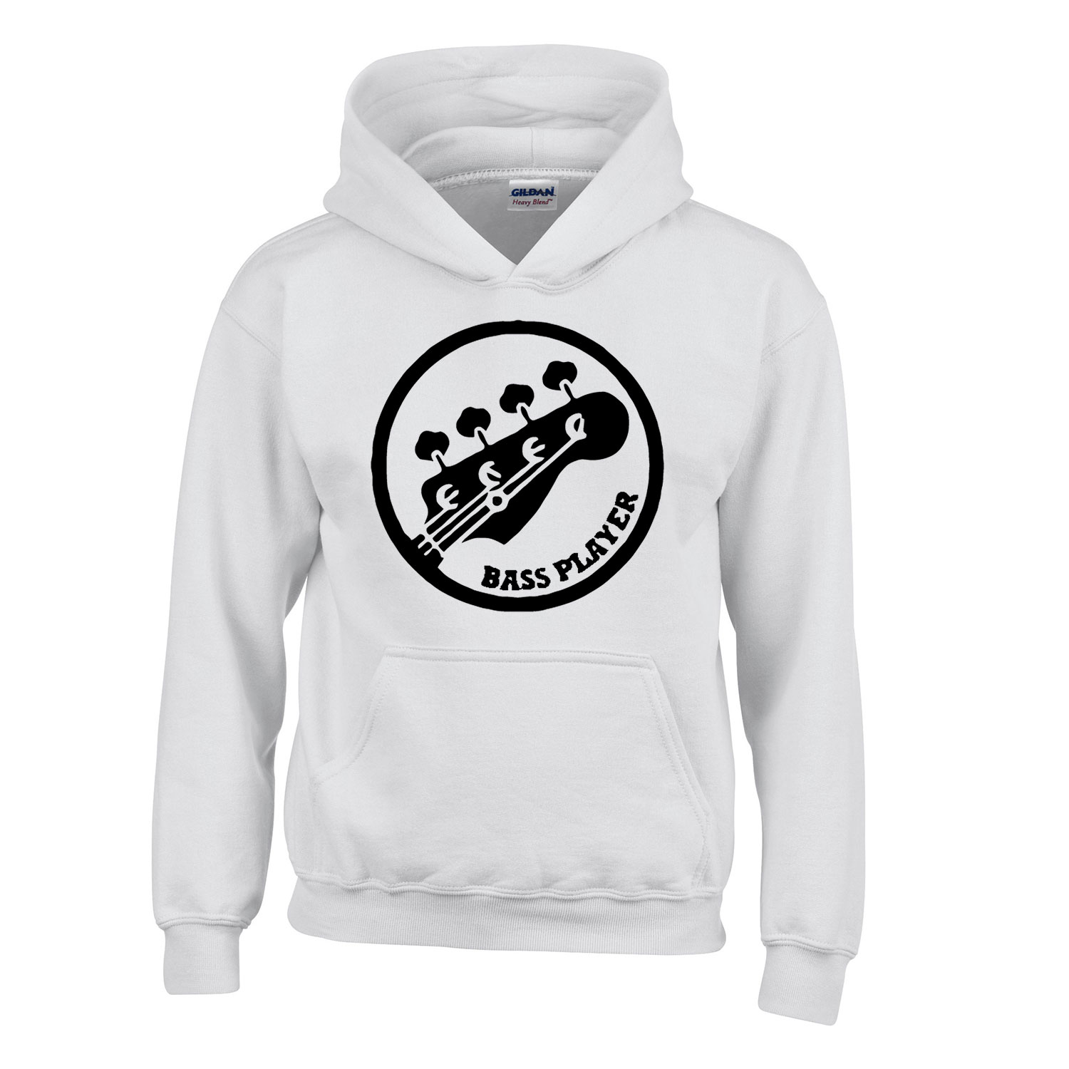 gitár gitárs bass gitár Fehér Gyerek Kapucnis Pulóver
