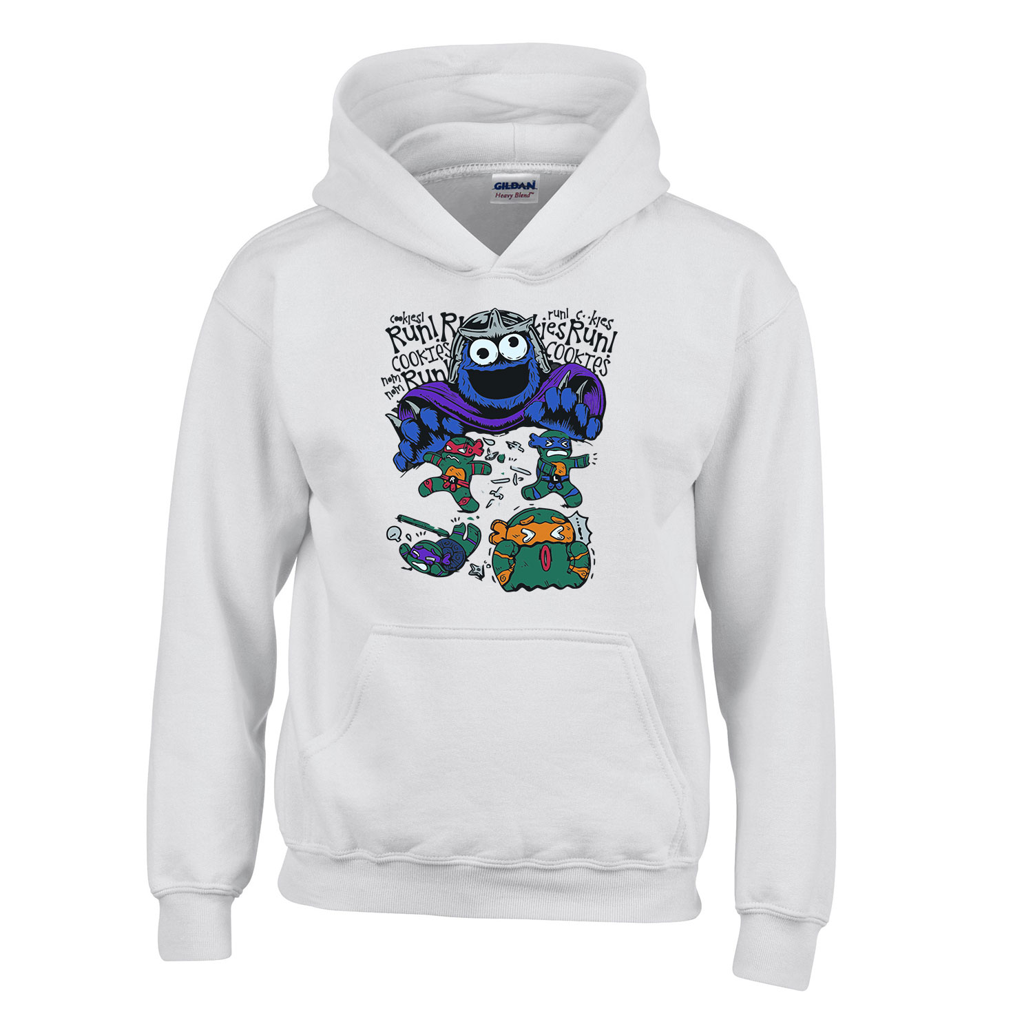 sütiszörny tini ninja Fehér Gyerek Kapucnis Pulóver