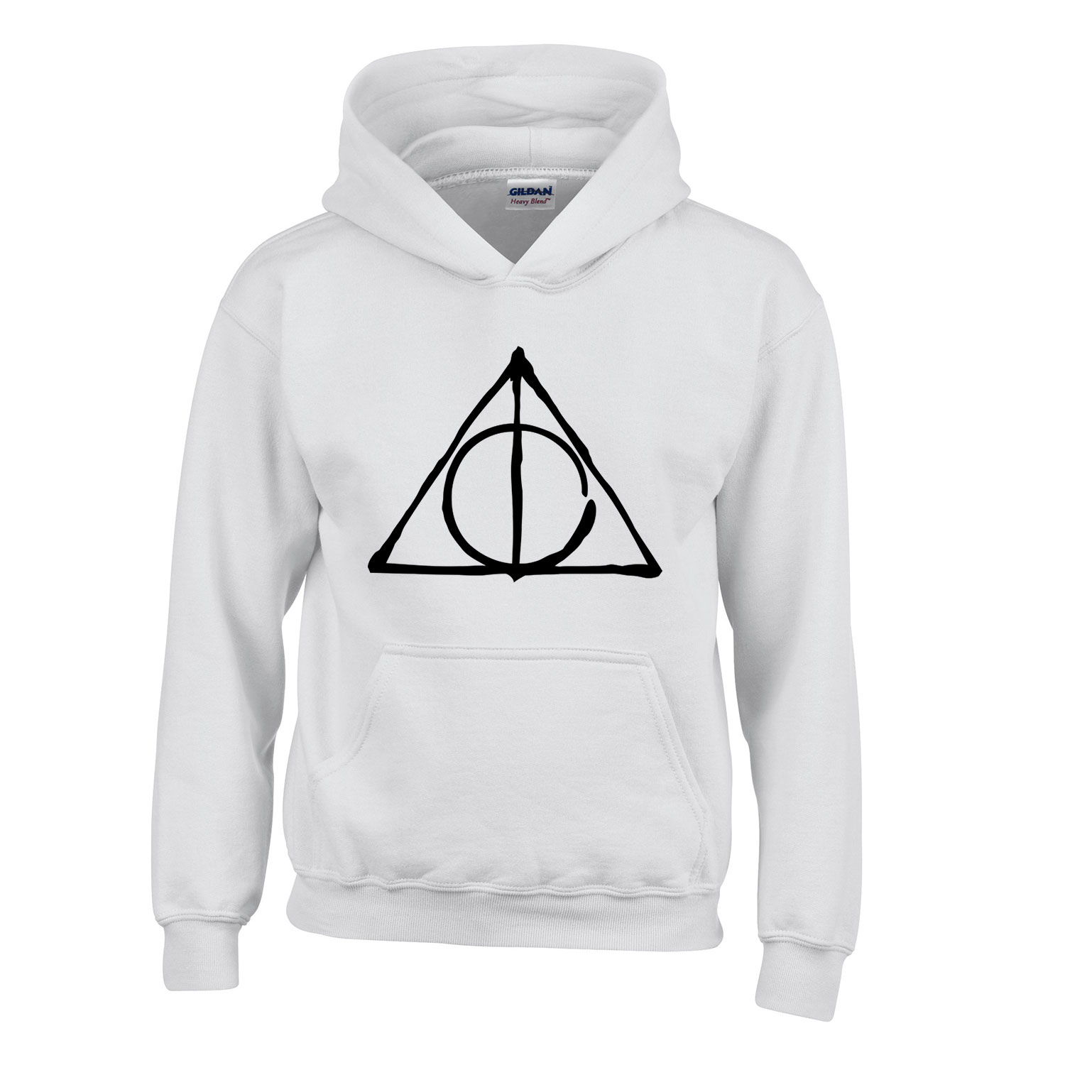 harry potter halál ereklyéi Fehér Gyerek Kapucnis Pulóver