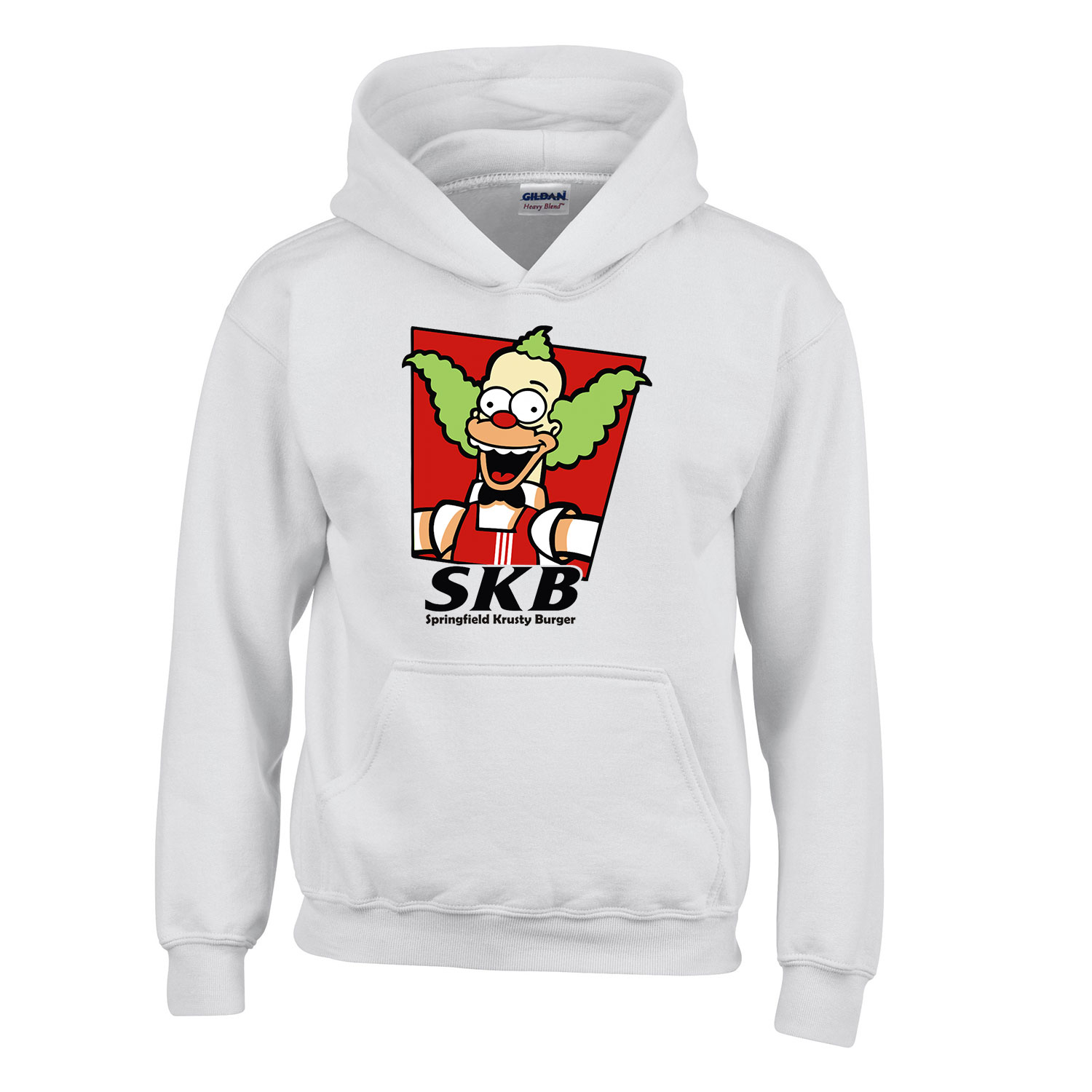 krusty burger simpson család Fehér Gyerek Kapucnis Pulóver