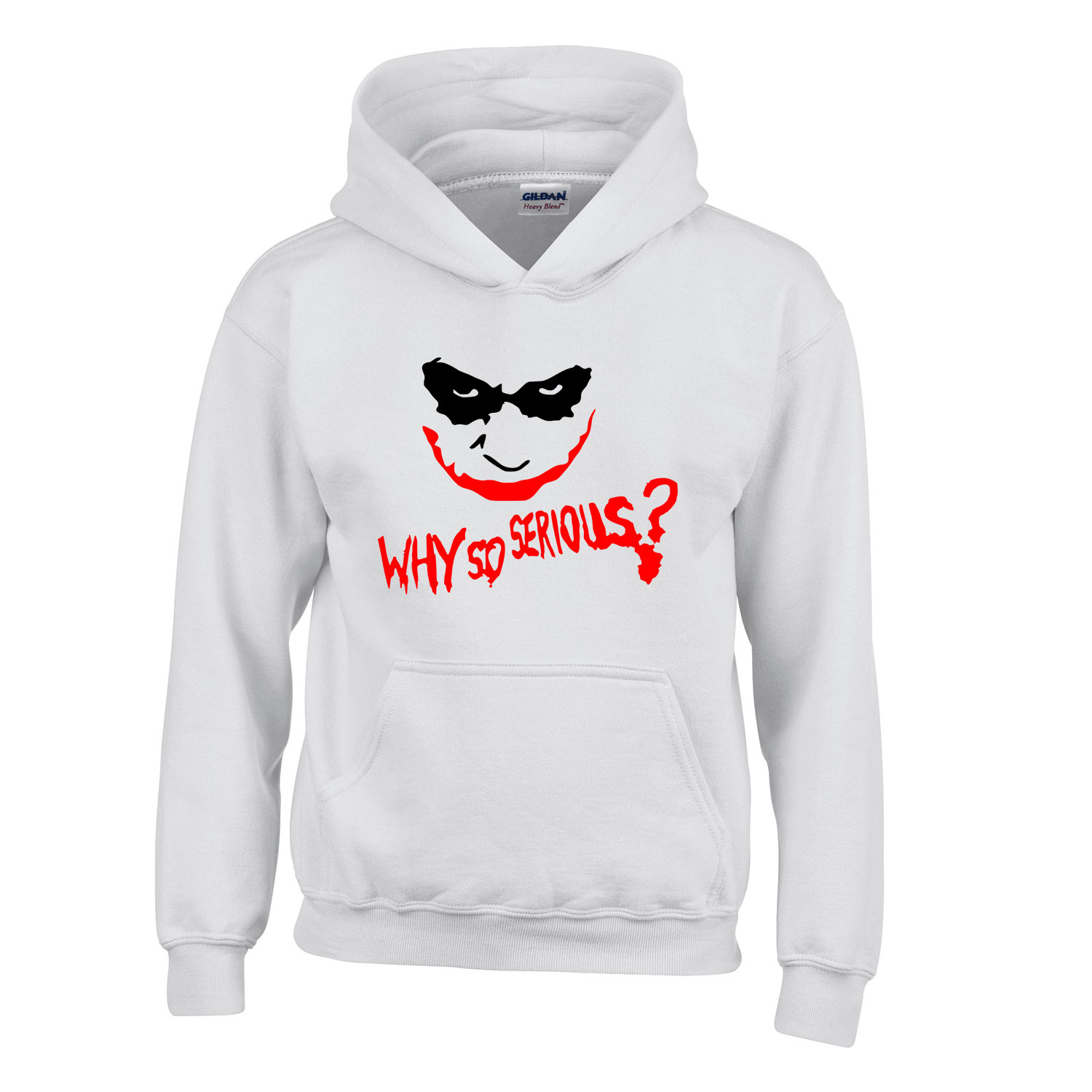 joker Fehér Gyerek Kapucnis Pulóver