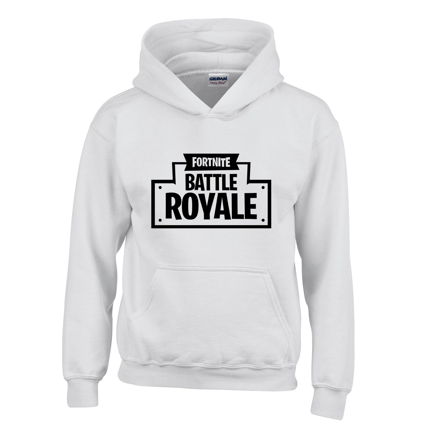 fortnite battle royale Fehér Gyerek Kapucnis Pulóver