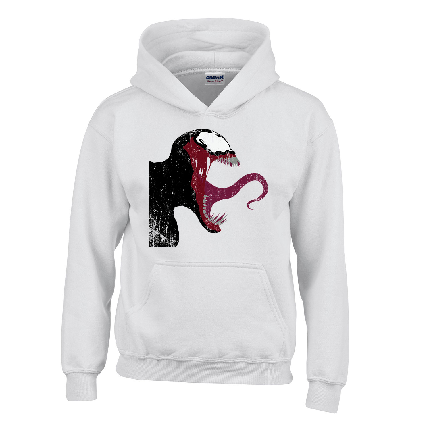 venom méreg Fehér Gyerek Kapucnis Pulóver