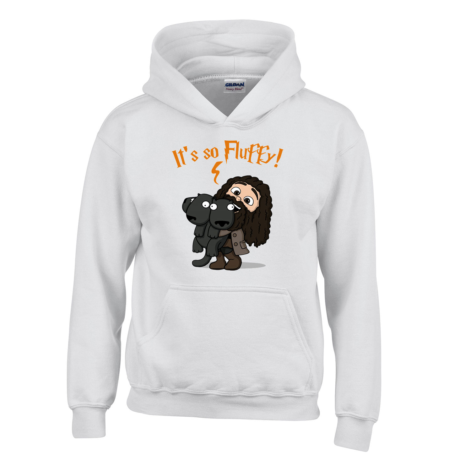 harry potter hagrid bolyhoska Fehér Gyerek Kapucnis Pulóver