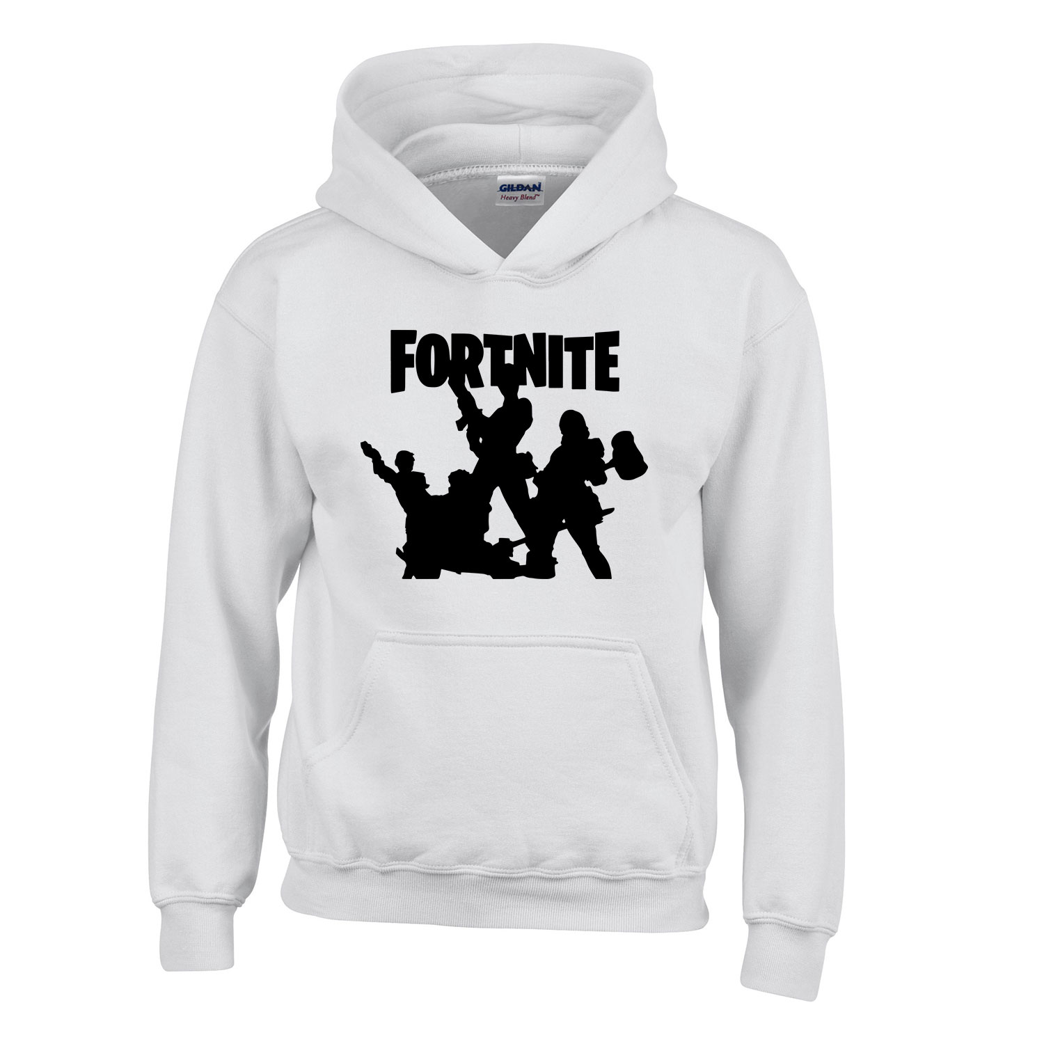 fortnite squad Fehér Gyerek Kapucnis Pulóver