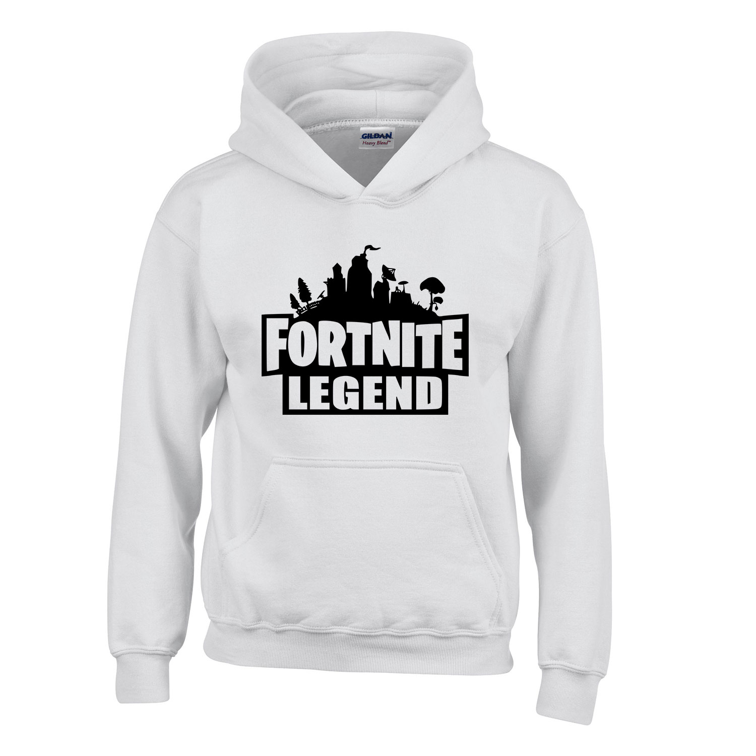 fortnite Fehér Gyerek Kapucnis Pulóver