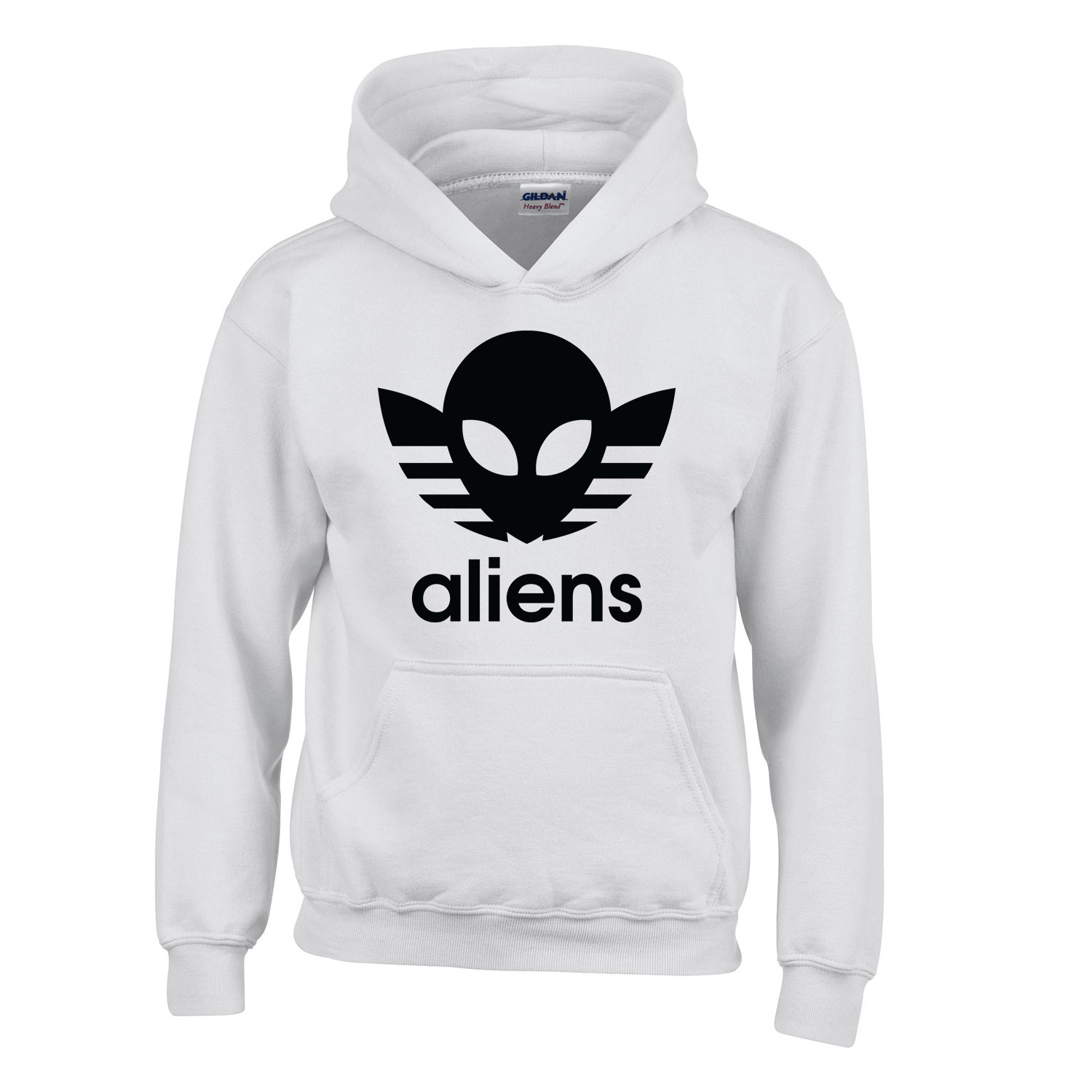 ufo aliens Fehér Gyerek Kapucnis Pulóver